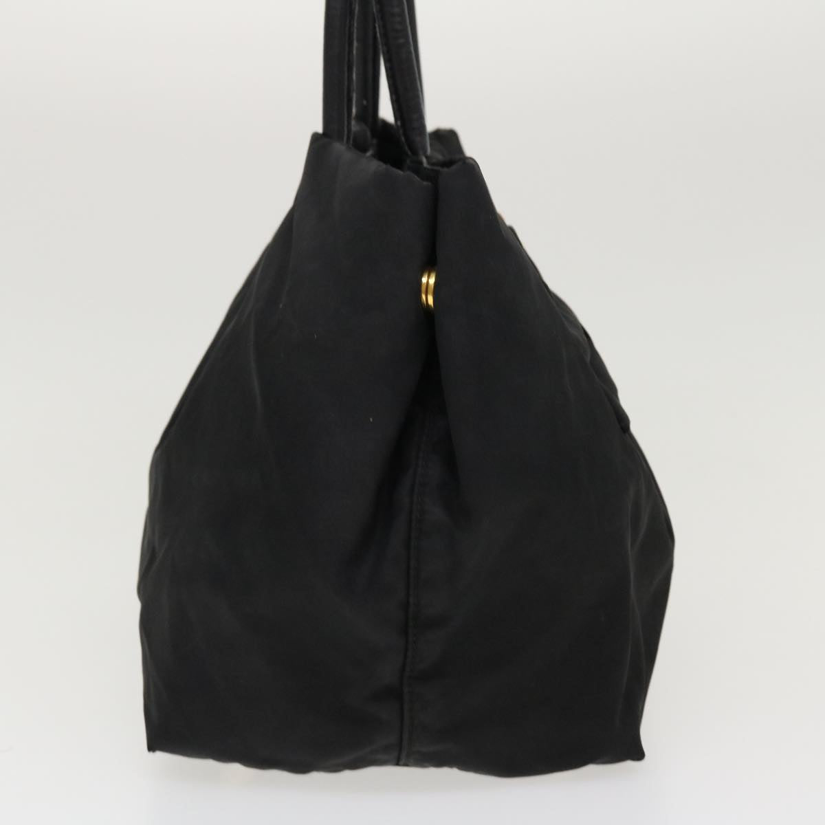 PRADA Hand Bag Nylon Black Auth yb046