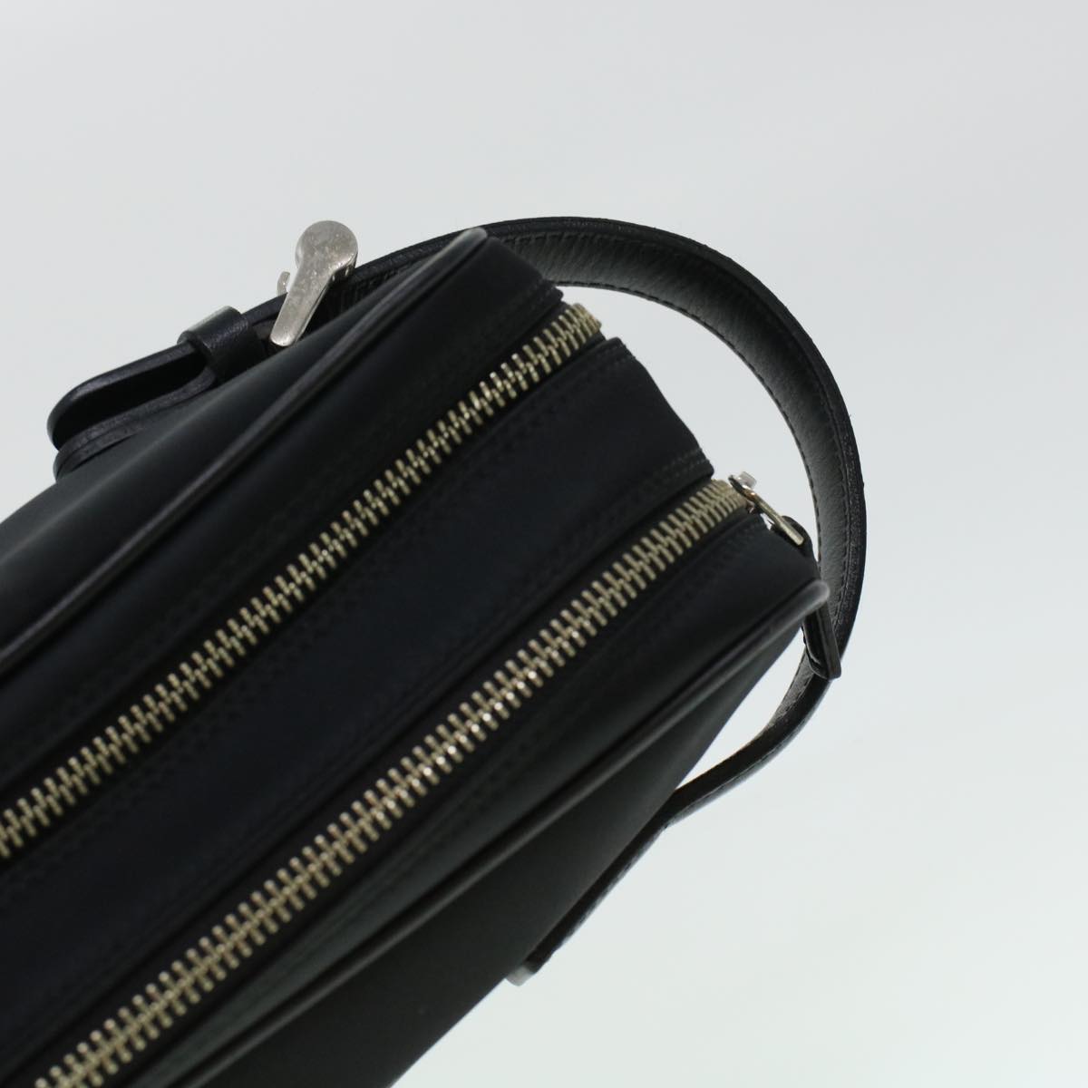 BURBERRY Clutch Bag Nylon Black Auth yb089