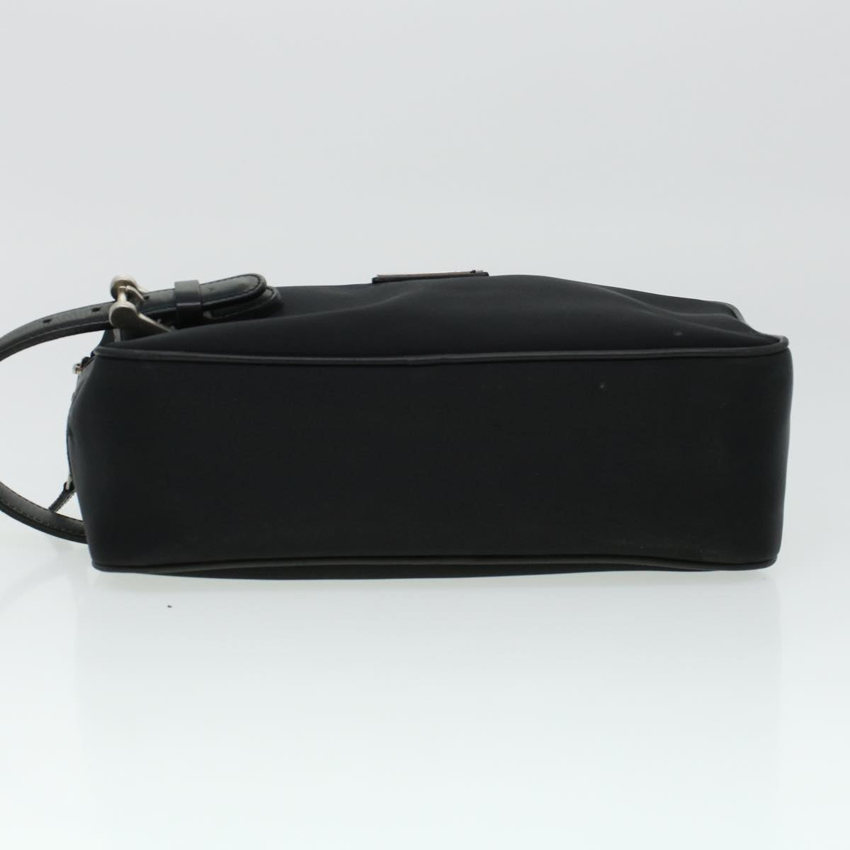 BURBERRY Clutch Bag Nylon Black Auth yb089