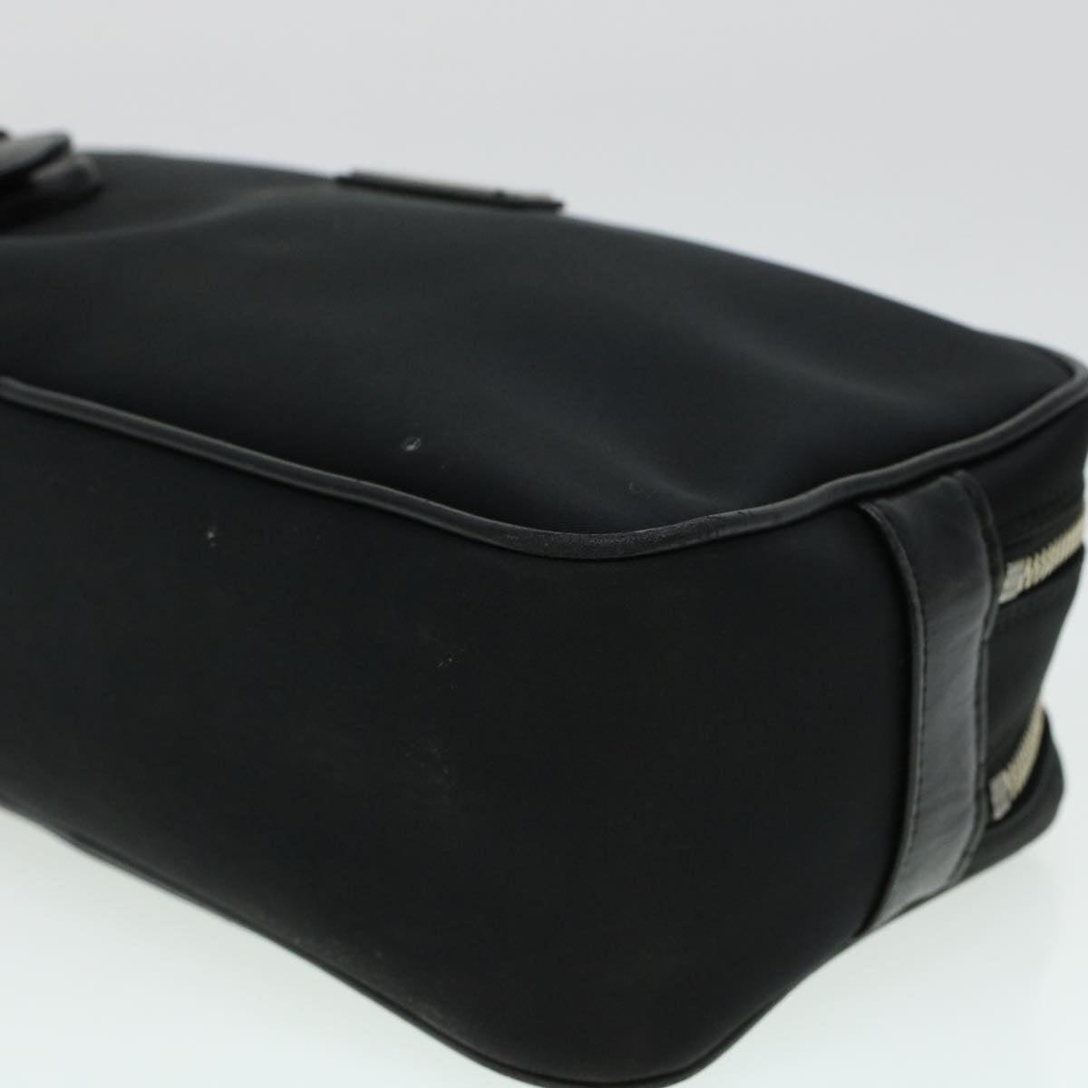 BURBERRY Clutch Bag Nylon Black Auth yb089