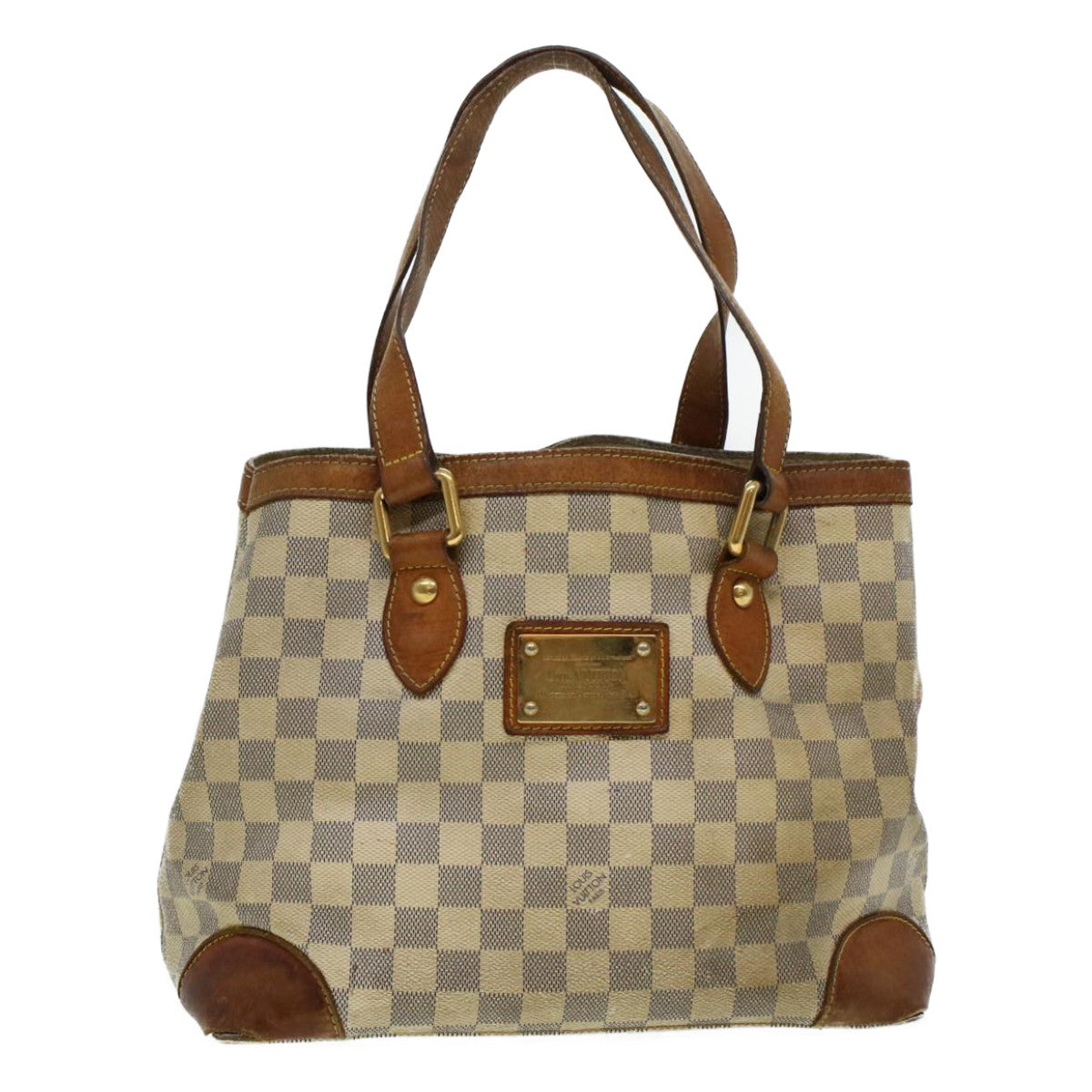 LOUIS VUITTON Damier Azur Hampstead PM Tote Bag N51207 LV Auth yb099