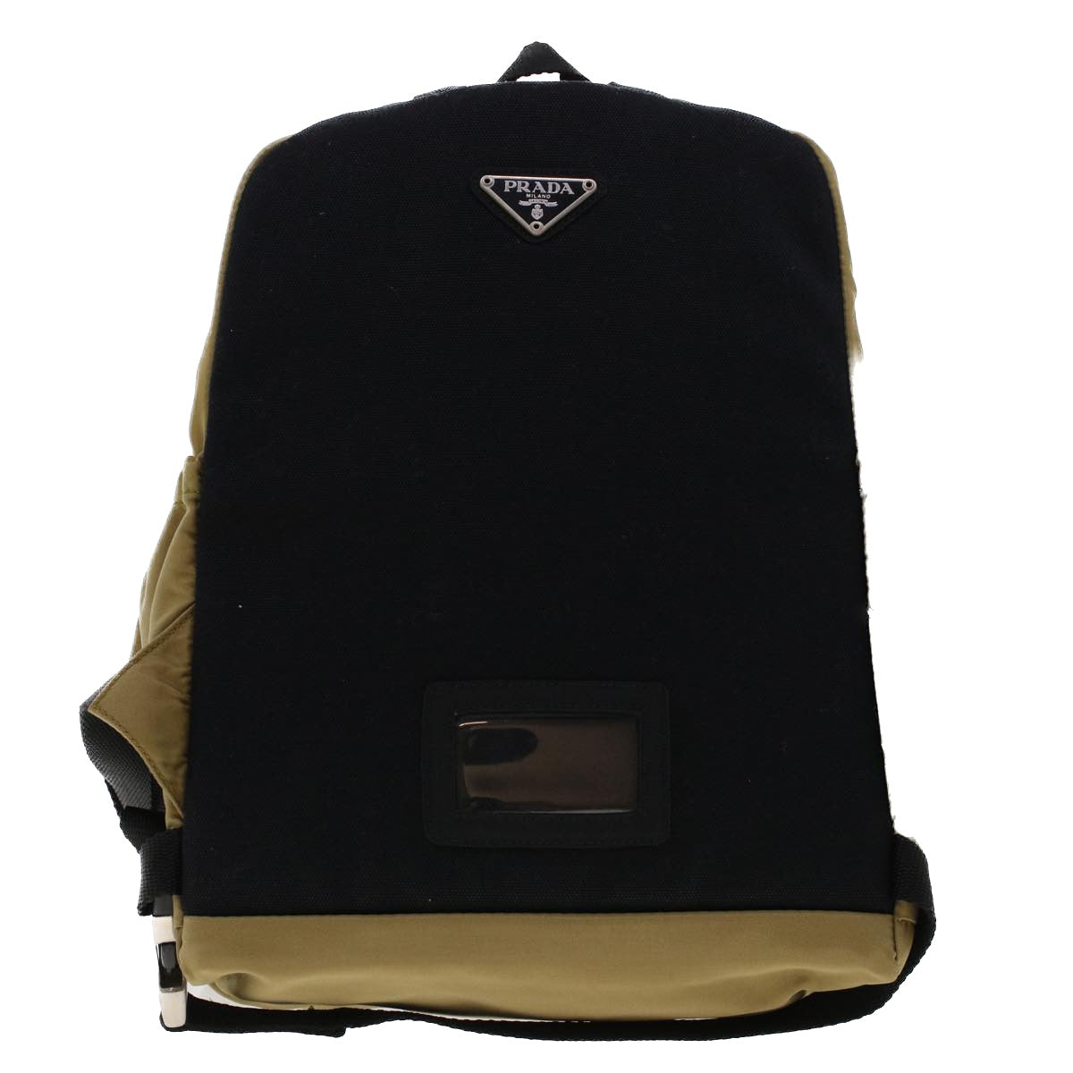 PRADA Backpack Nylon Khaki Auth yb105 - 0