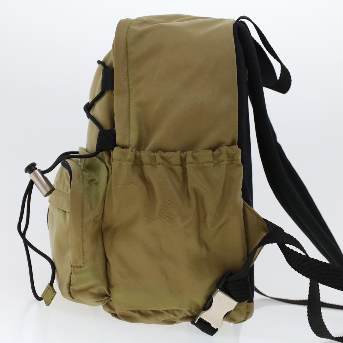 PRADA Backpack Nylon Khaki Auth yb105