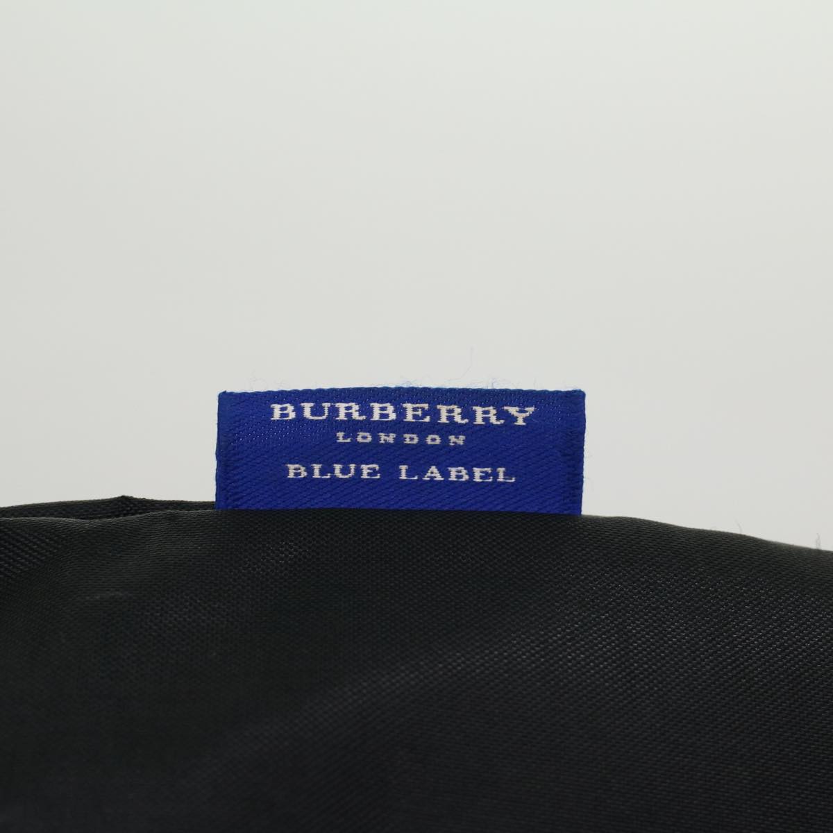 BURBERRY Blue Label Tote Bag Nylon Black Auth yb151