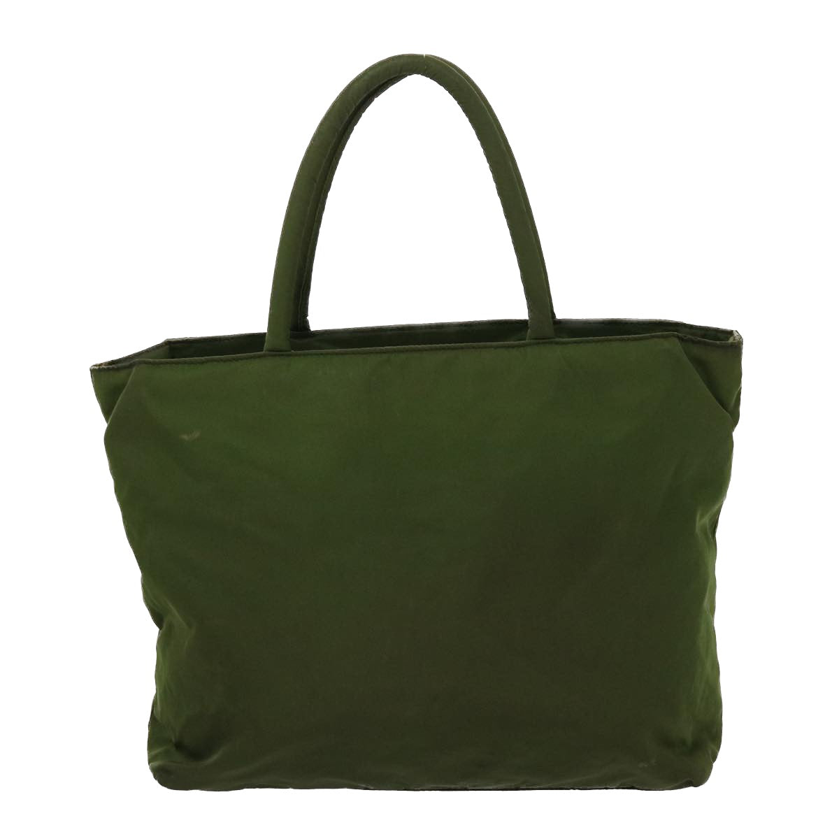 PRADA Hand Bag Nylon Green Auth yb170