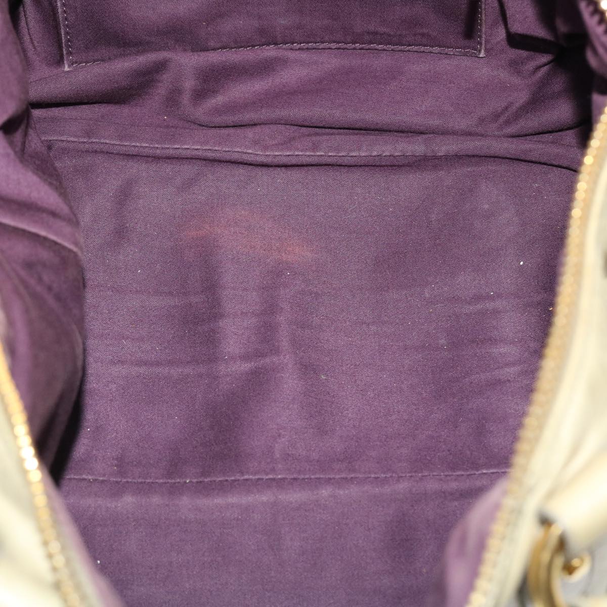 Miu Miu Hand Bag Leather 2way Gray Auth yb274