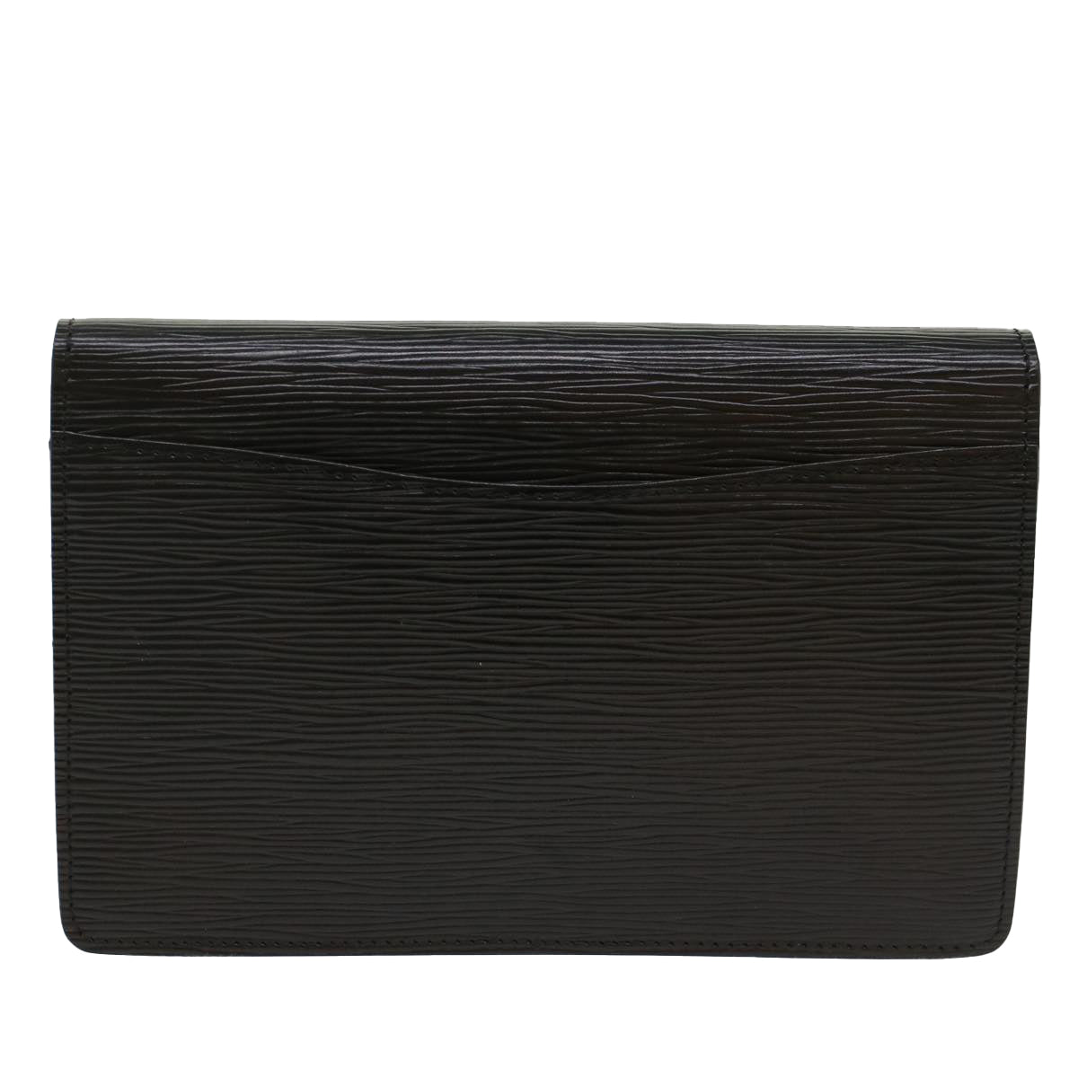 LOUIS VUITTON Epi Montaigne 23 Clutch Bag Black M52662 LV Auth yb319 - 0