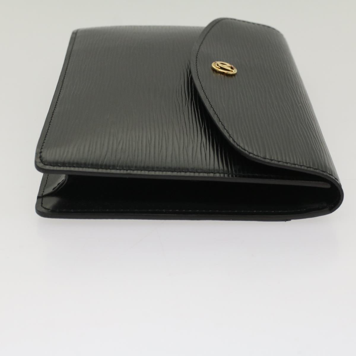 LOUIS VUITTON Epi Montaigne 23 Clutch Bag Black M52662 LV Auth yb319