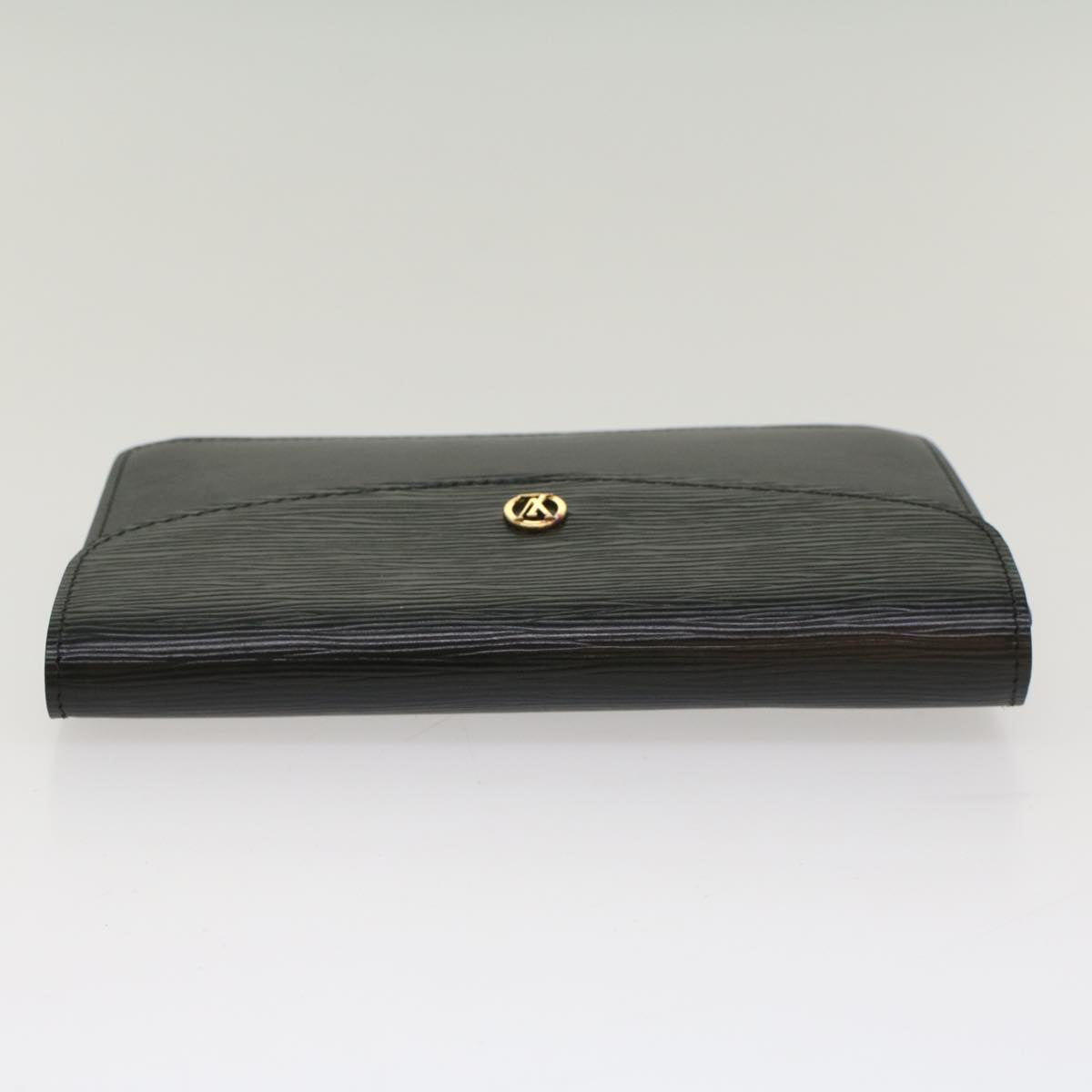 LOUIS VUITTON Epi Montaigne 23 Clutch Bag Black M52662 LV Auth yb319