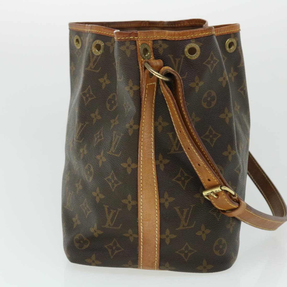 LOUIS VUITTON Monogram Petit Noe Shoulder Bag M42226 LV Auth yb322