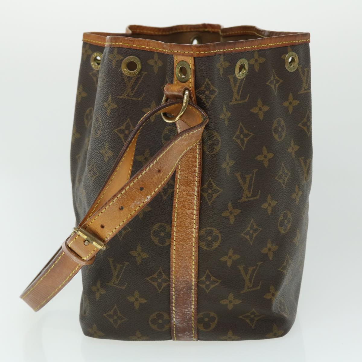 LOUIS VUITTON Monogram Petit Noe Shoulder Bag M42226 LV Auth yb322