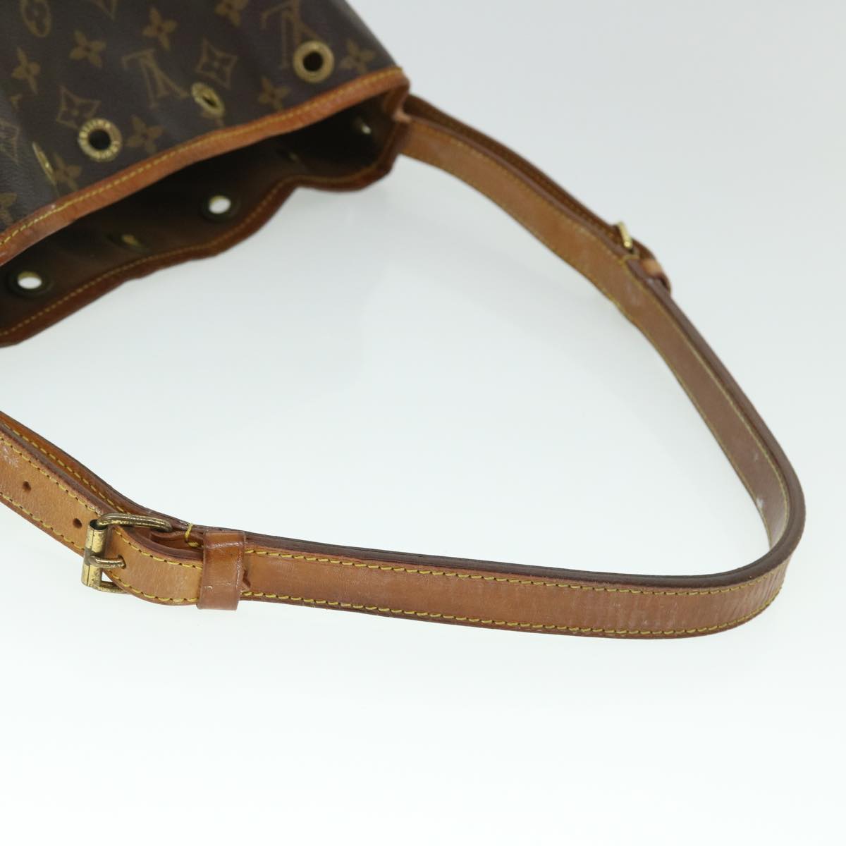 LOUIS VUITTON Monogram Petit Noe Shoulder Bag M42226 LV Auth yb322