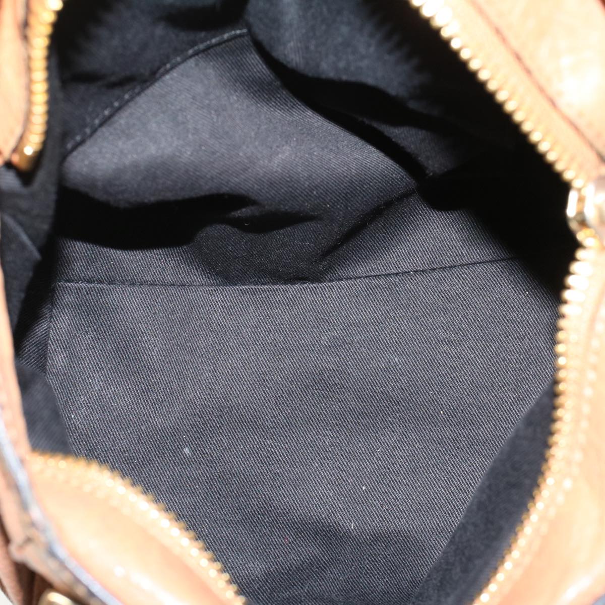 Chloe Etel Hand Bag Leather 2way Brown 03-12-50-65 Auth yb341