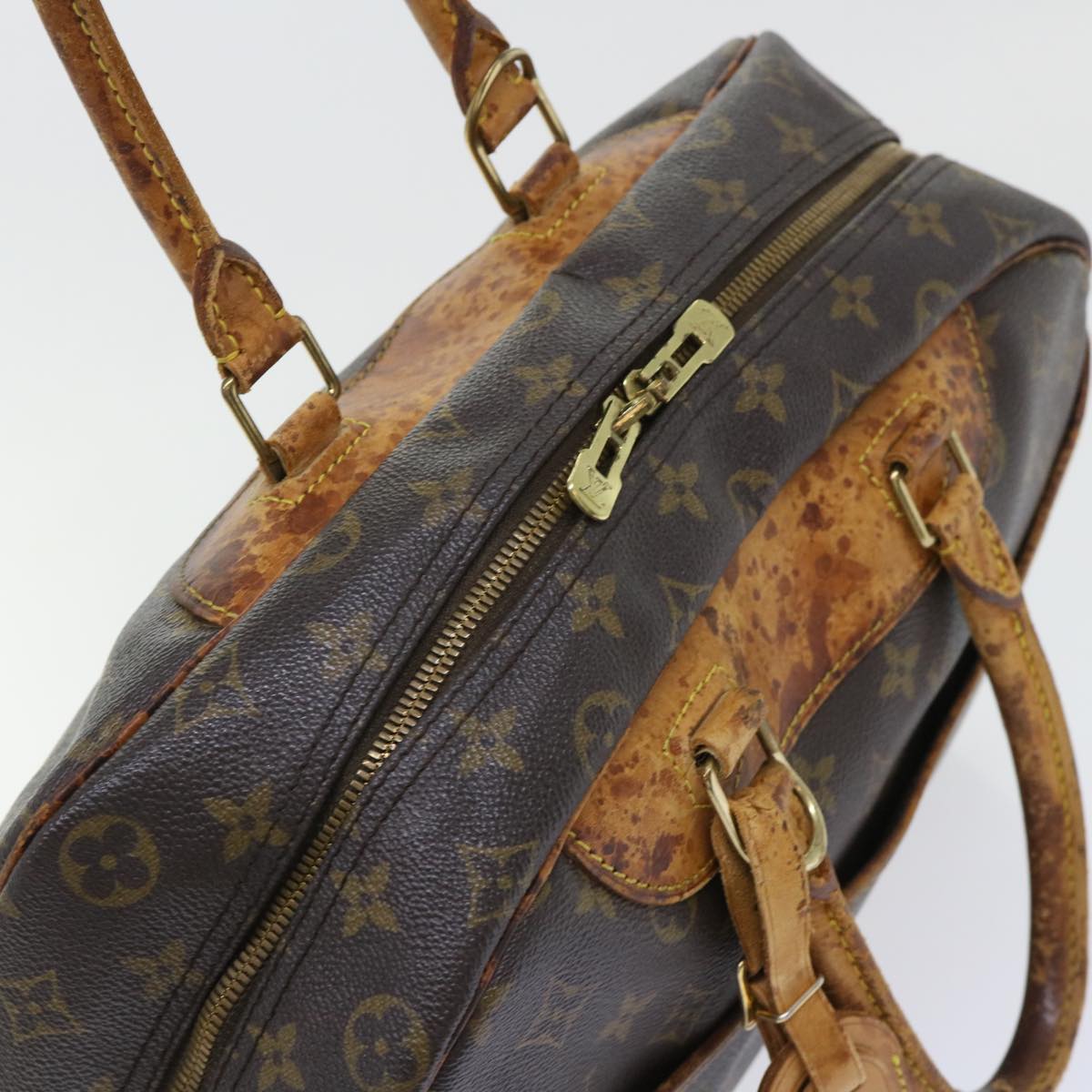 LOUIS VUITTON Monogram Deauville Hand Bag M47270 LV Auth yb344