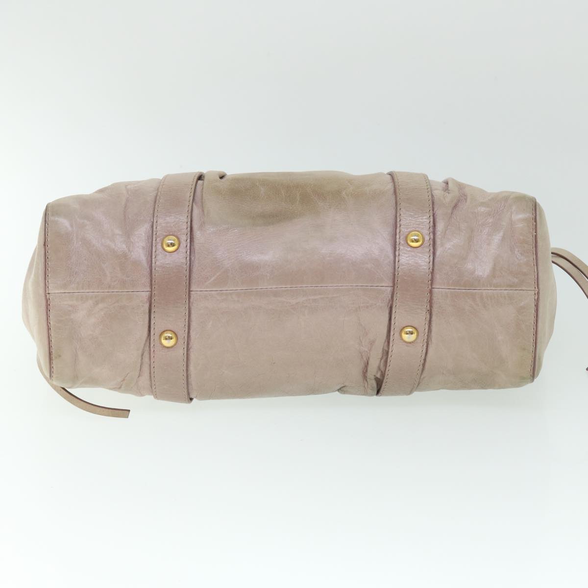 Miu Miu Hand Bag Leather 2way Pink Auth yb347