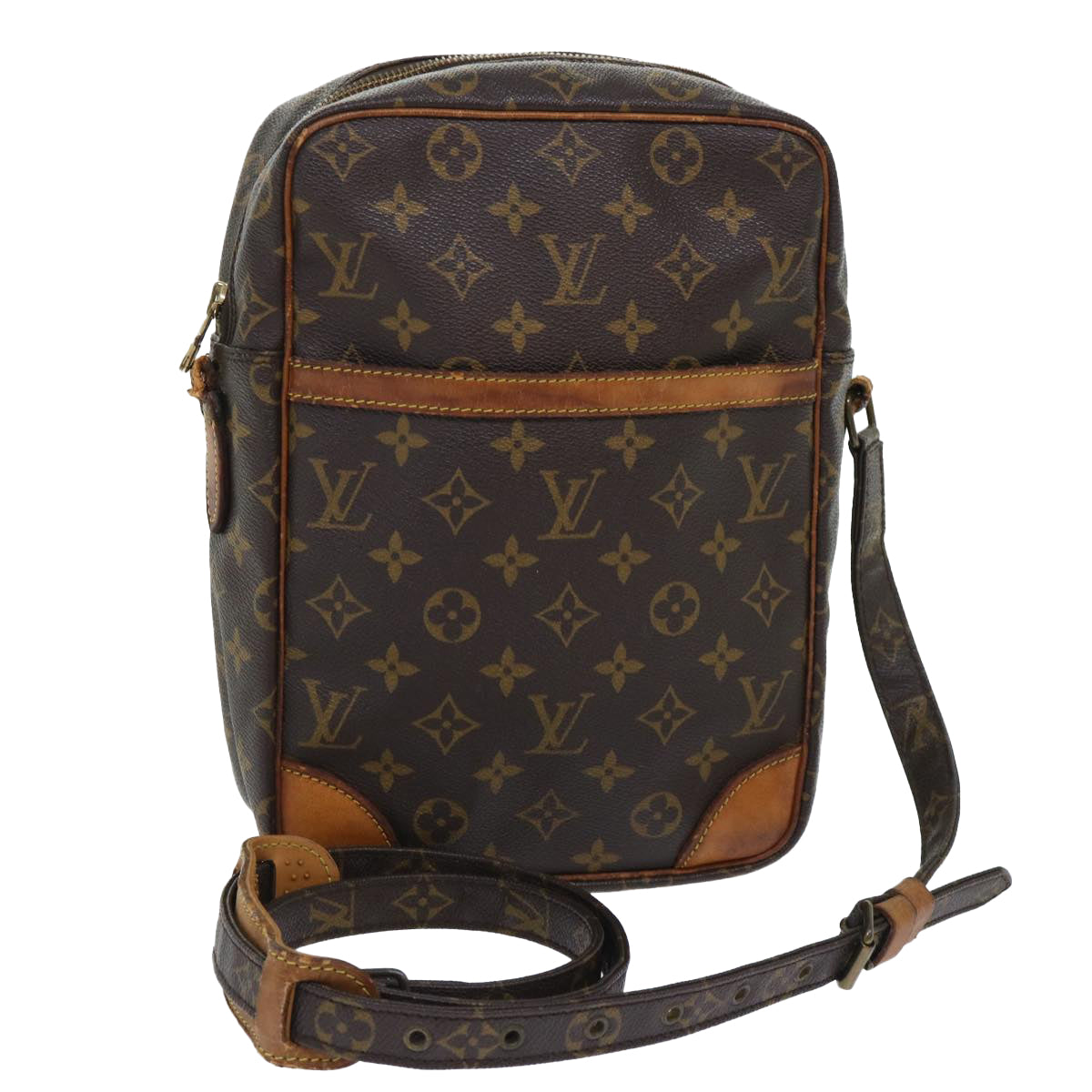 LOUIS VUITTON Monogram Danube MM Shoulder Bag M45264 LV Auth yb349