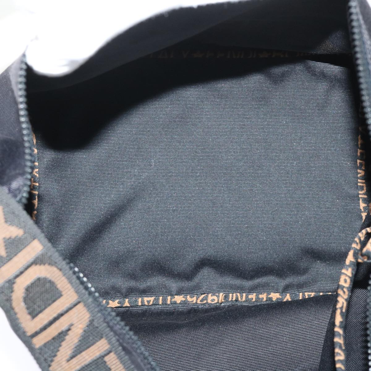 FENDI Shoulder Bag Nylon Black Auth yb361