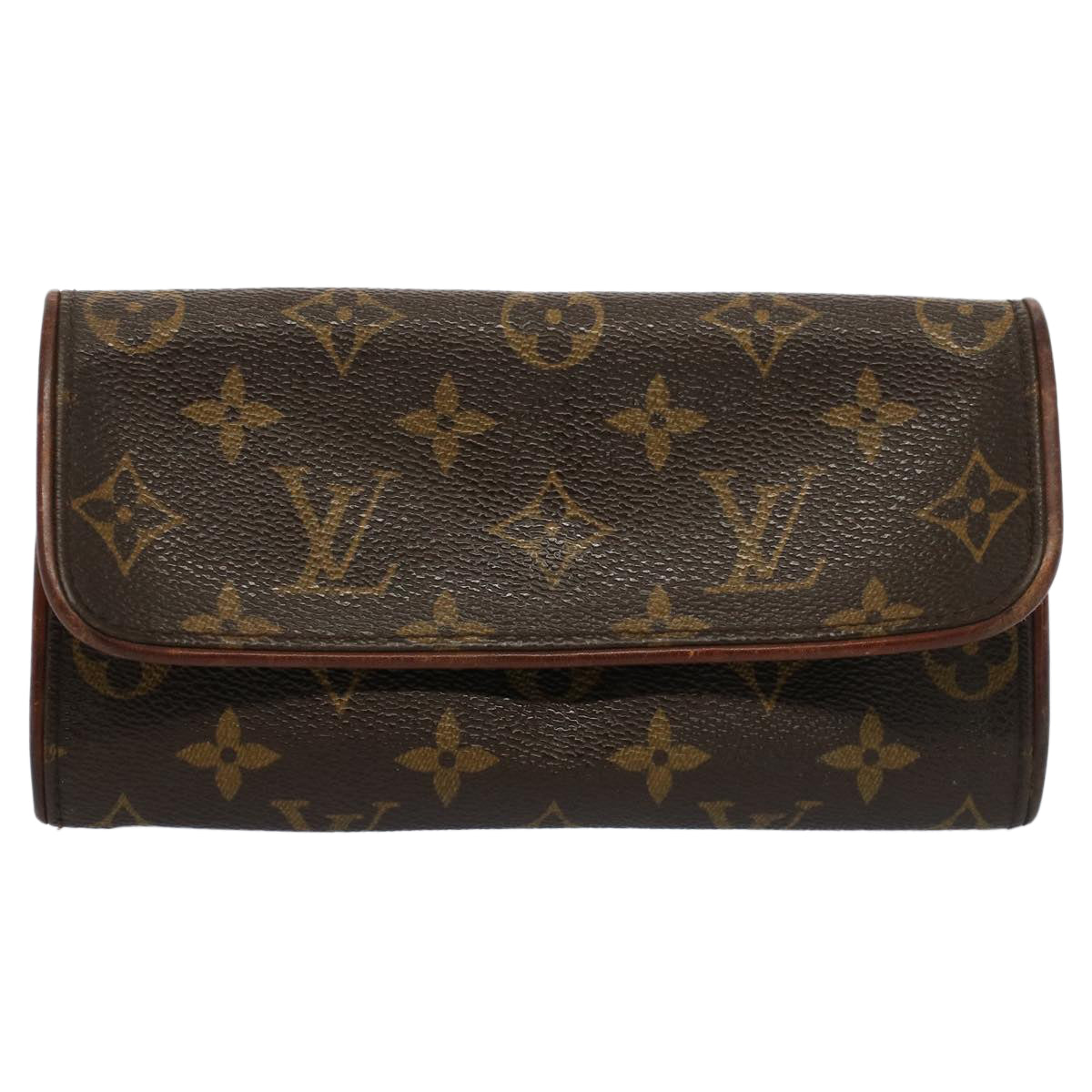 LOUIS VUITTON Monogram Pochette Twin PM Shoulder Bag M51854 LV Auth yb368