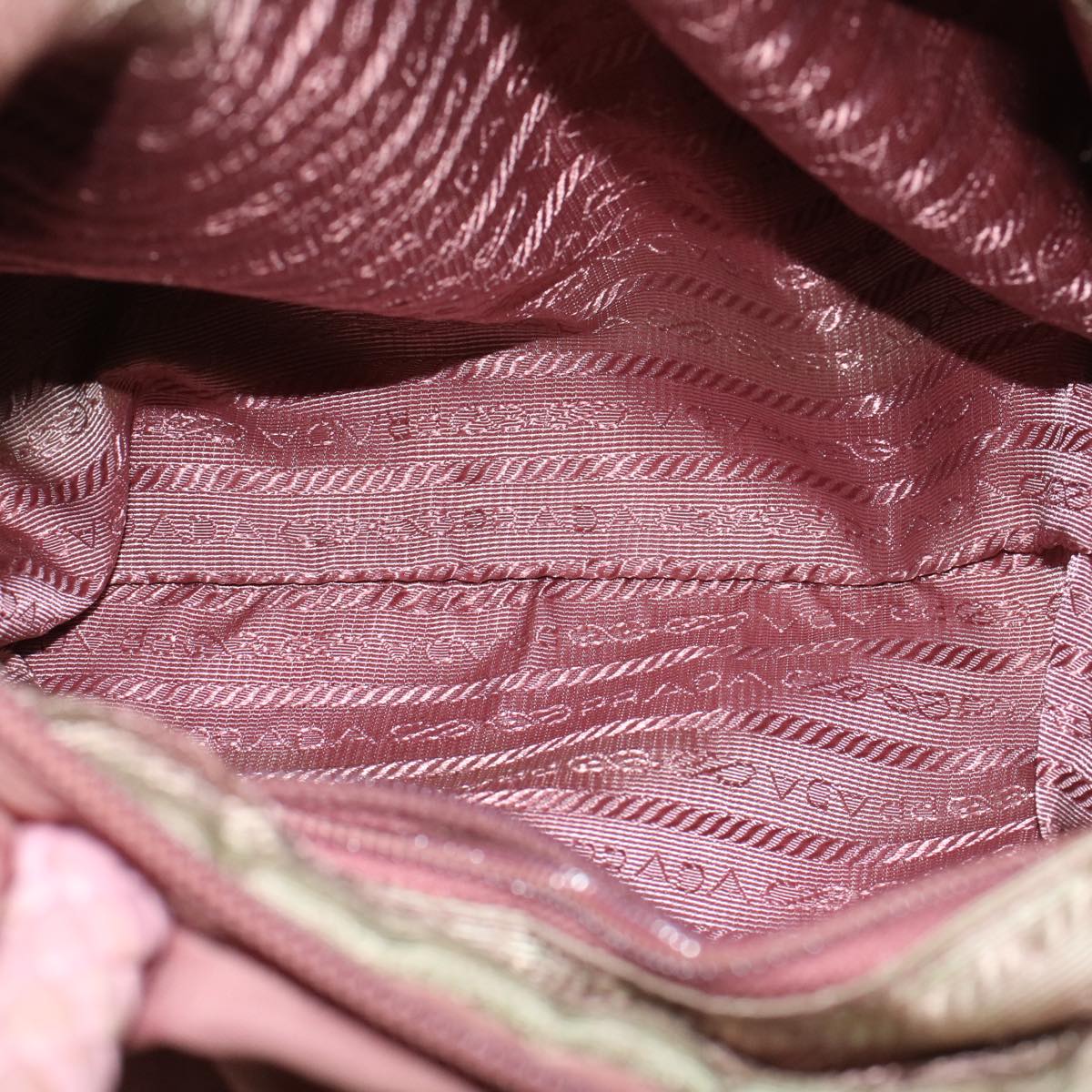 PRADA Hand Bag Nylon 2way Pink Auth yb403