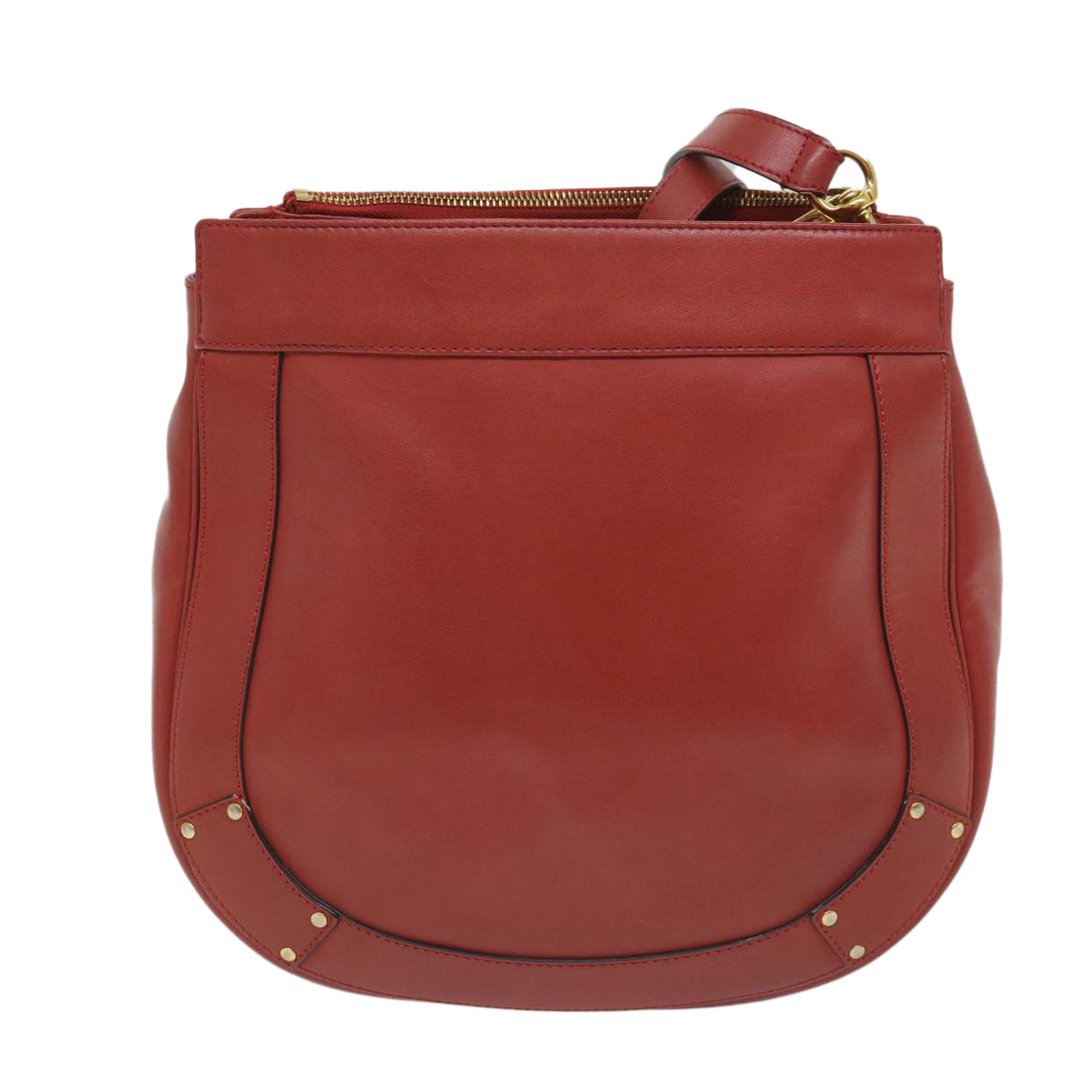 Chloe Eden Shoulder Bag Leather Red Auth yb404 - 0