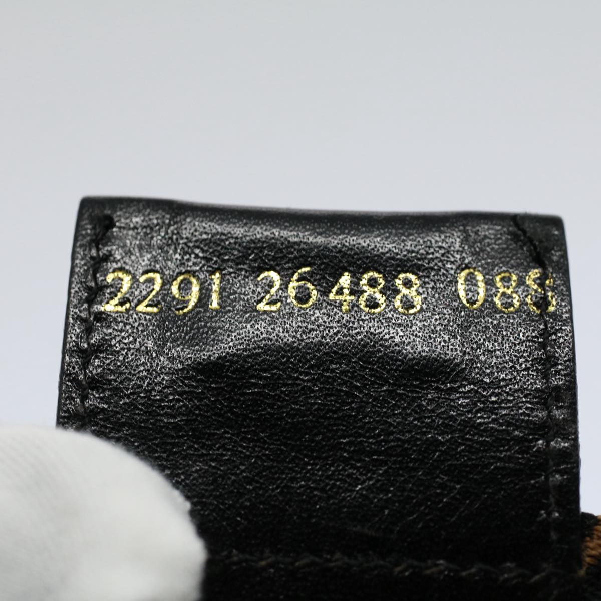 FENDI Tote Bag Canvas Black 2291 26488 088 Auth yb411