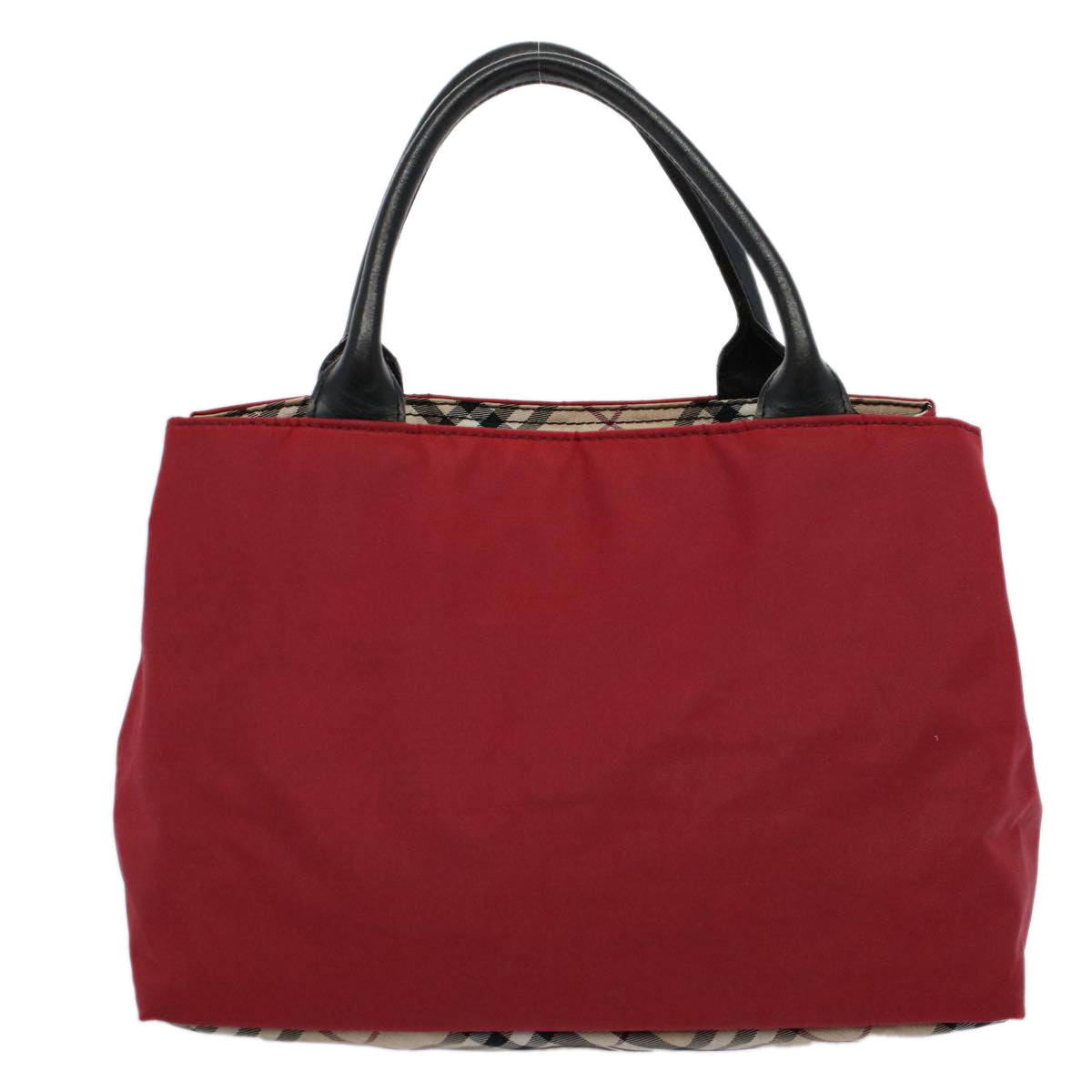 BURBERRY Hand Bag Nylon Red Auth yb435 - 0