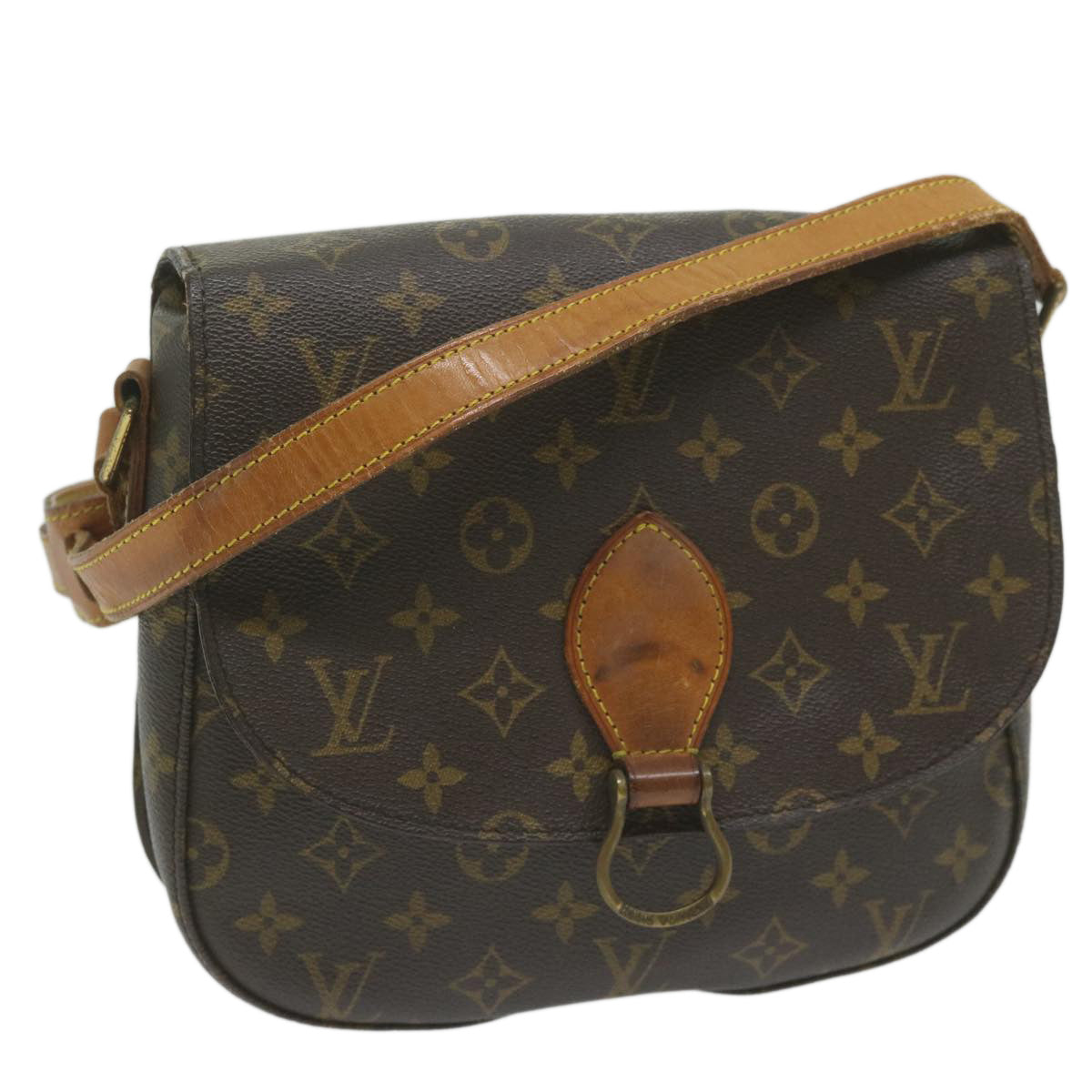 LOUIS VUITTON Monogram Saint Cloud GM Shoulder Bag M51242 LV Auth yb450