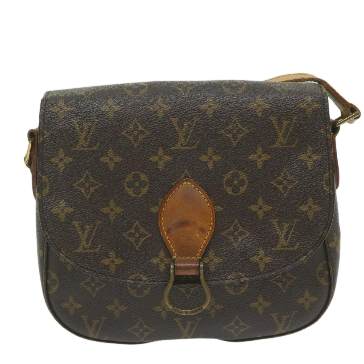 LOUIS VUITTON Monogram Saint Cloud GM Shoulder Bag M51242 LV Auth yb450