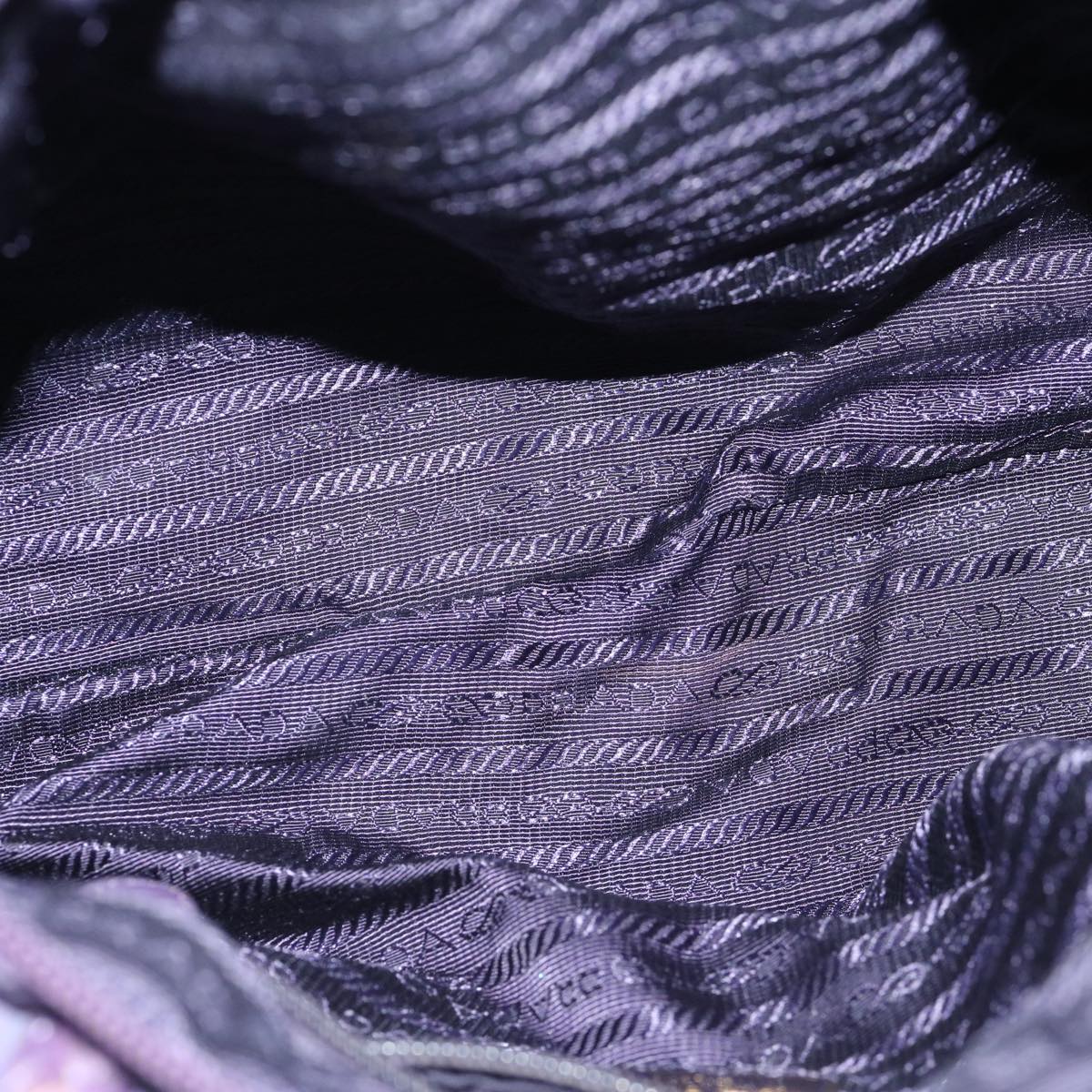PRADA Hand Bag Nylon 2way Purple Auth yb458