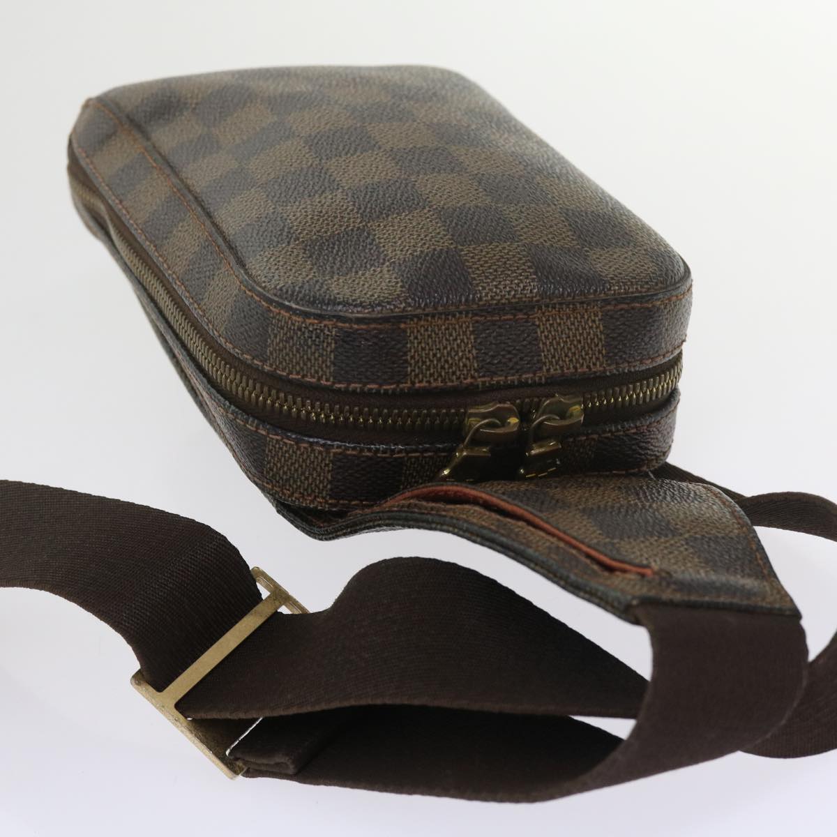 LOUIS VUITTON Damier Ebene Geronimos Shoulder Bag N51994 LV Auth yb459