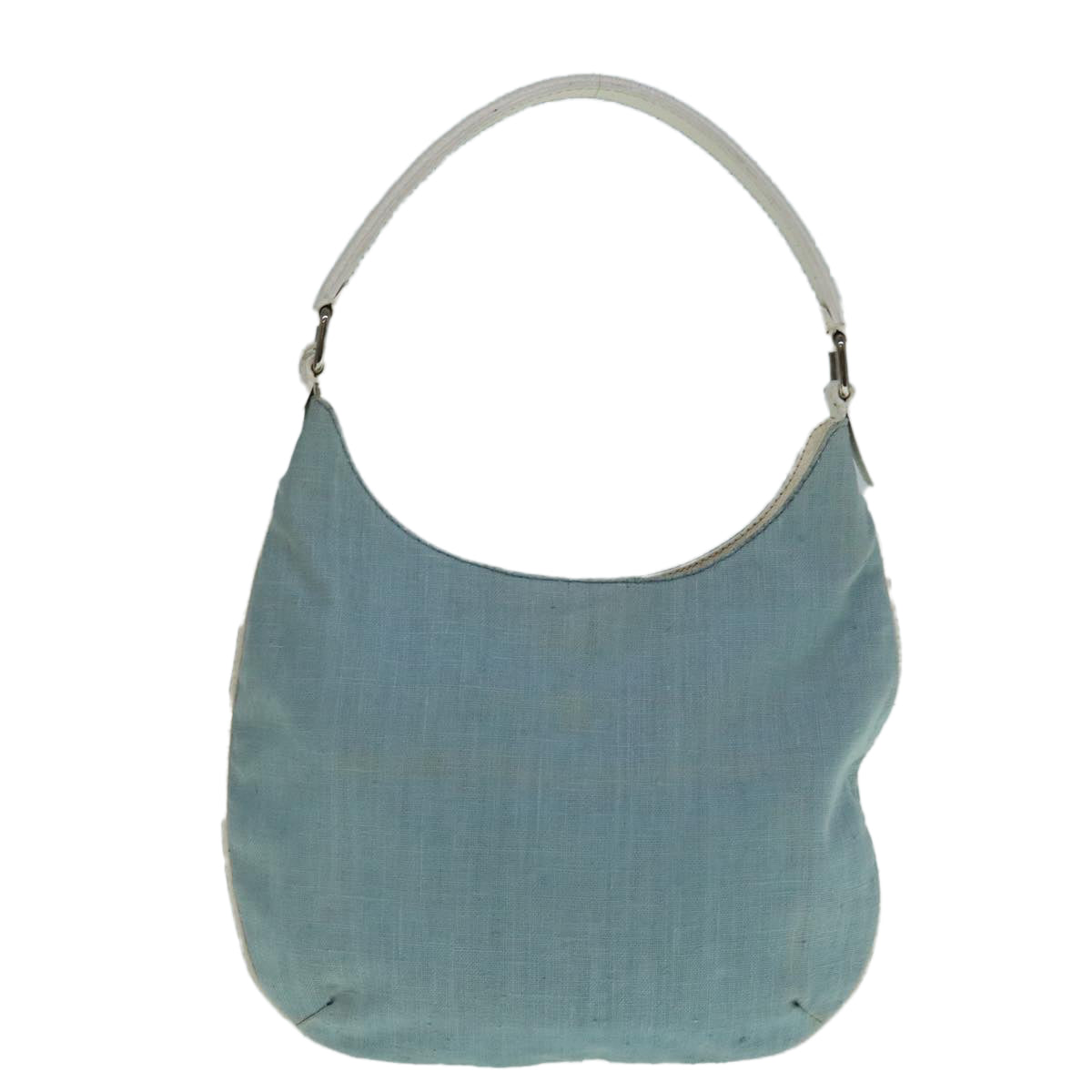 FENDI Shoulder Bag Canvas Light Blue Auth yb467 - 0