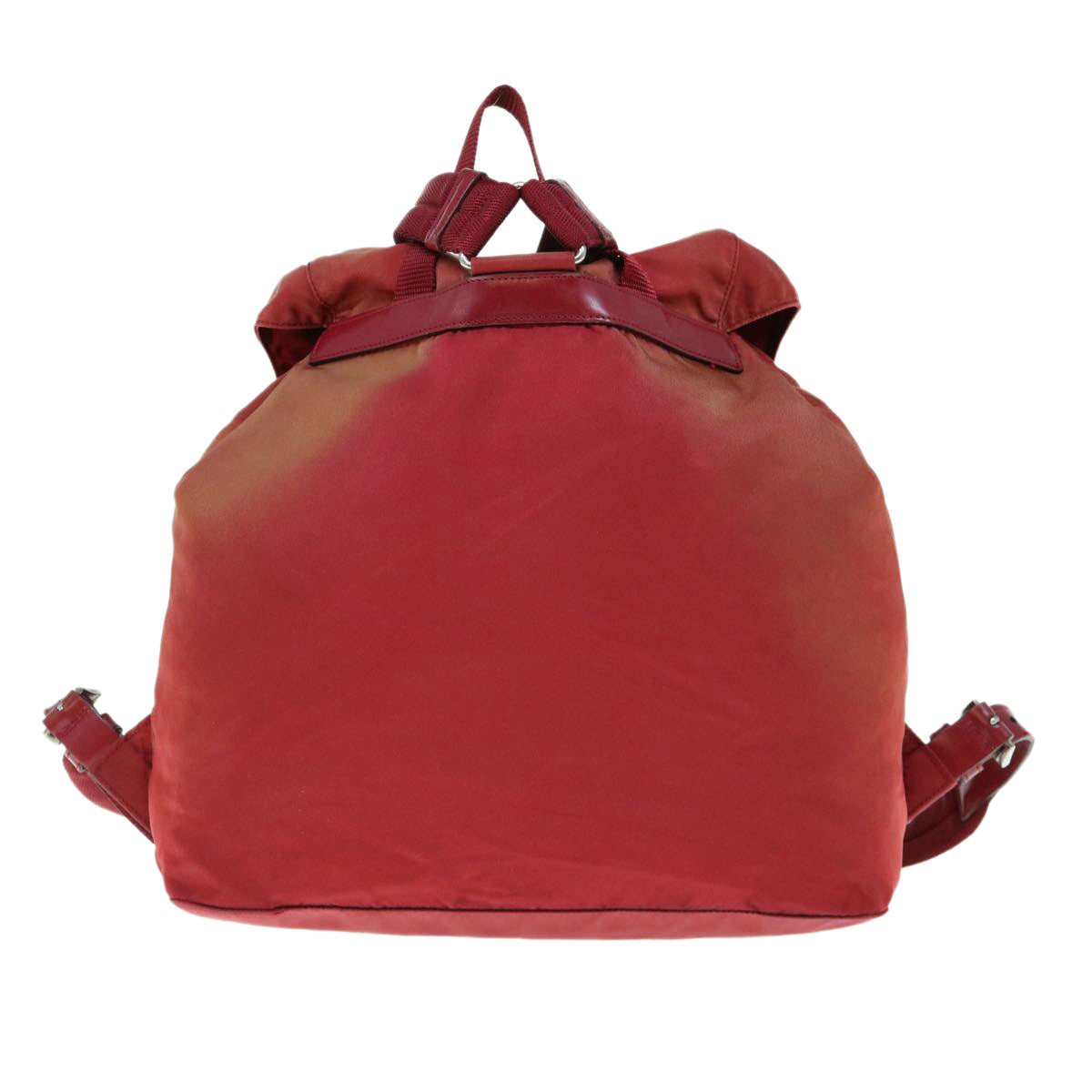 PRADA Backpack Nylon Red Auth yb470