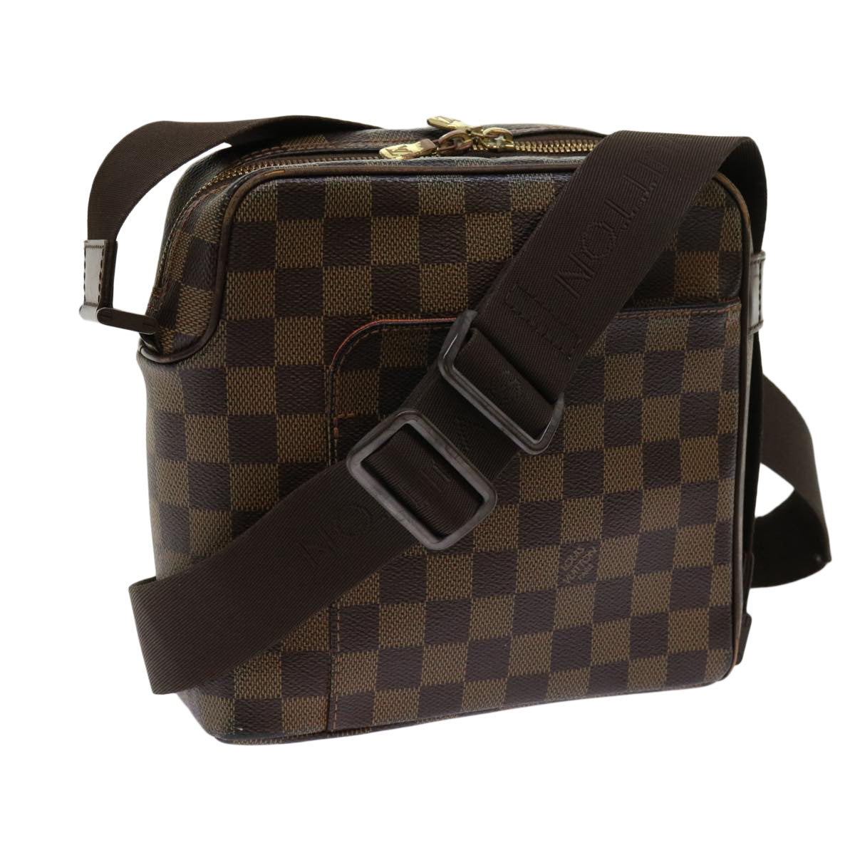 LOUIS VUITTON Damier Ebene Olaf PM Shoulder Bag N41442 LV Auth yk10000