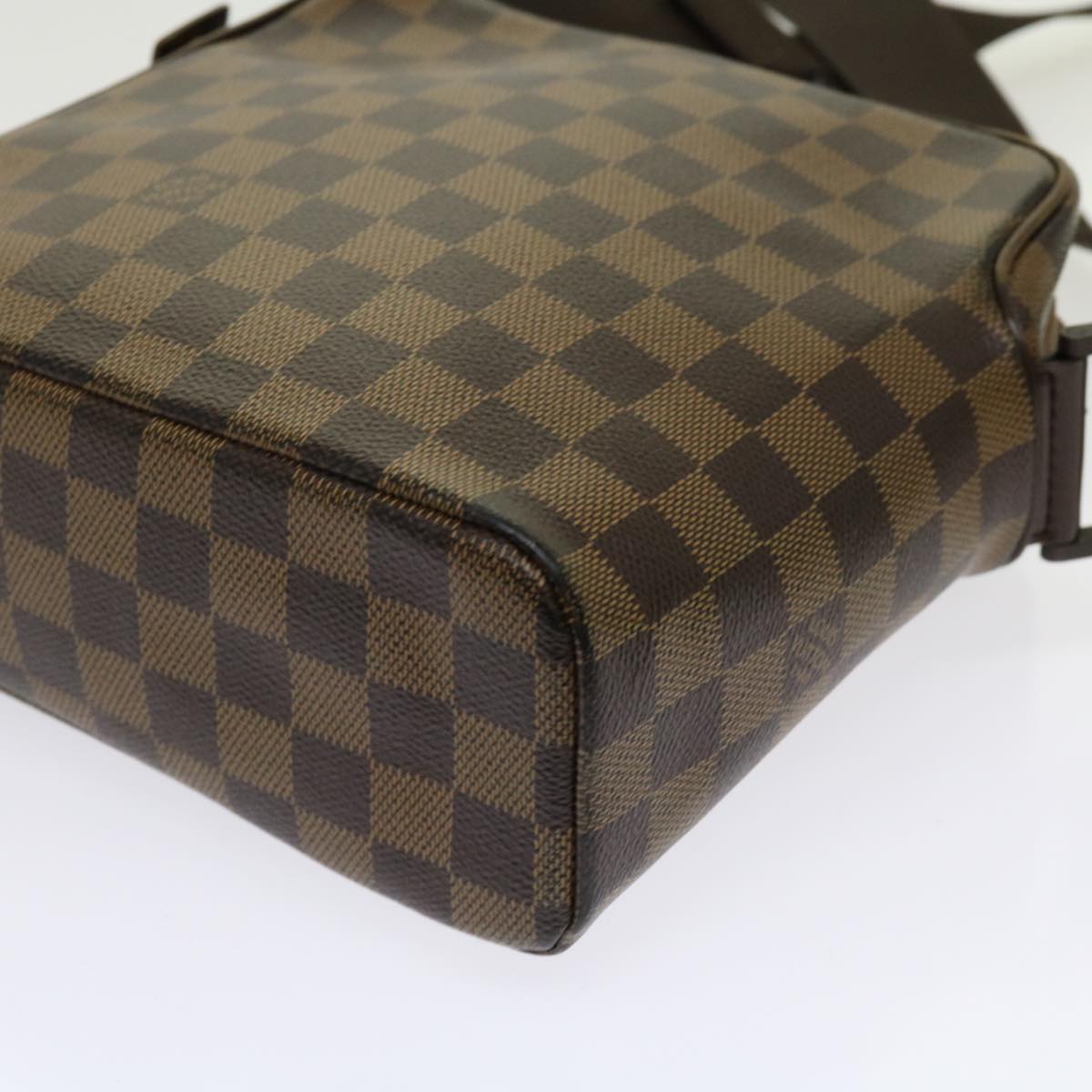 LOUIS VUITTON Damier Ebene Olaf PM Shoulder Bag N41442 LV Auth yk10000