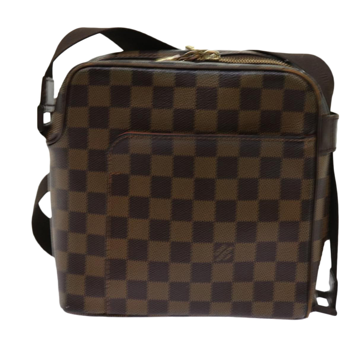 LOUIS VUITTON Damier Ebene Olaf PM Shoulder Bag N41442 LV Auth yk10000