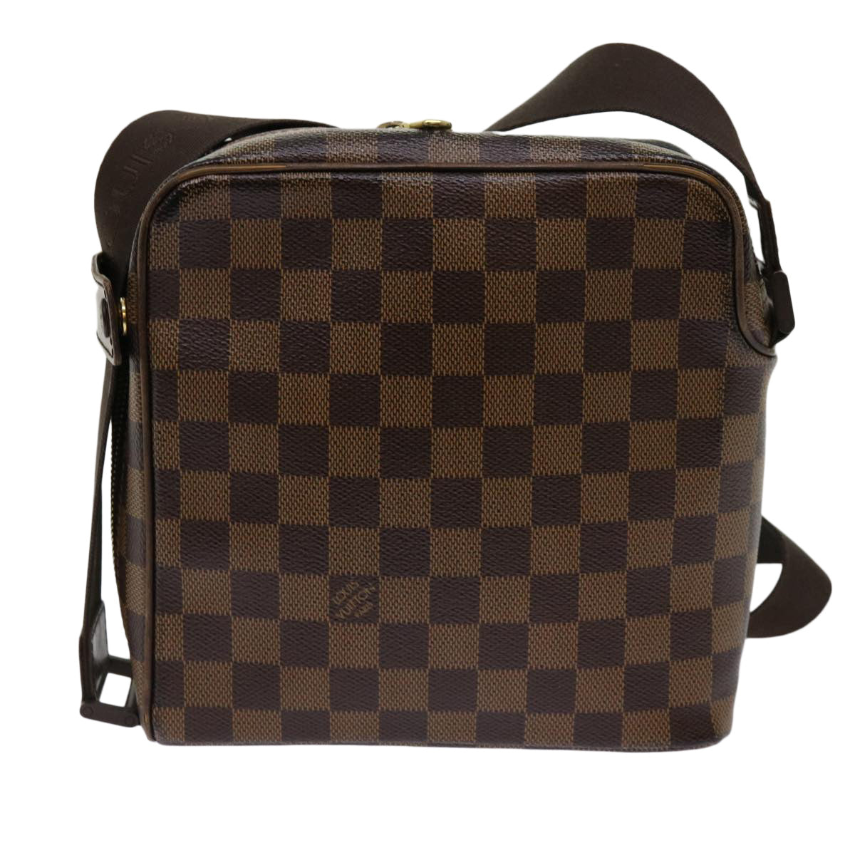 LOUIS VUITTON Damier Ebene Olaf PM Shoulder Bag N41442 LV Auth yk10000