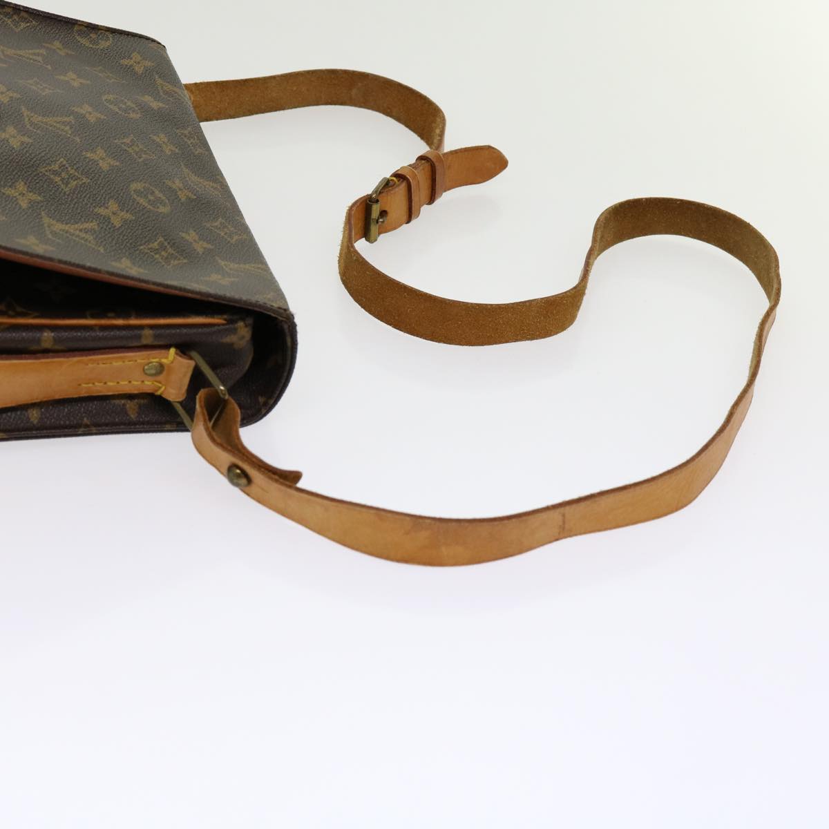 LOUIS VUITTON Monogram Cartouchiere GM Shoulder Bag M51252 LV Auth yk10002