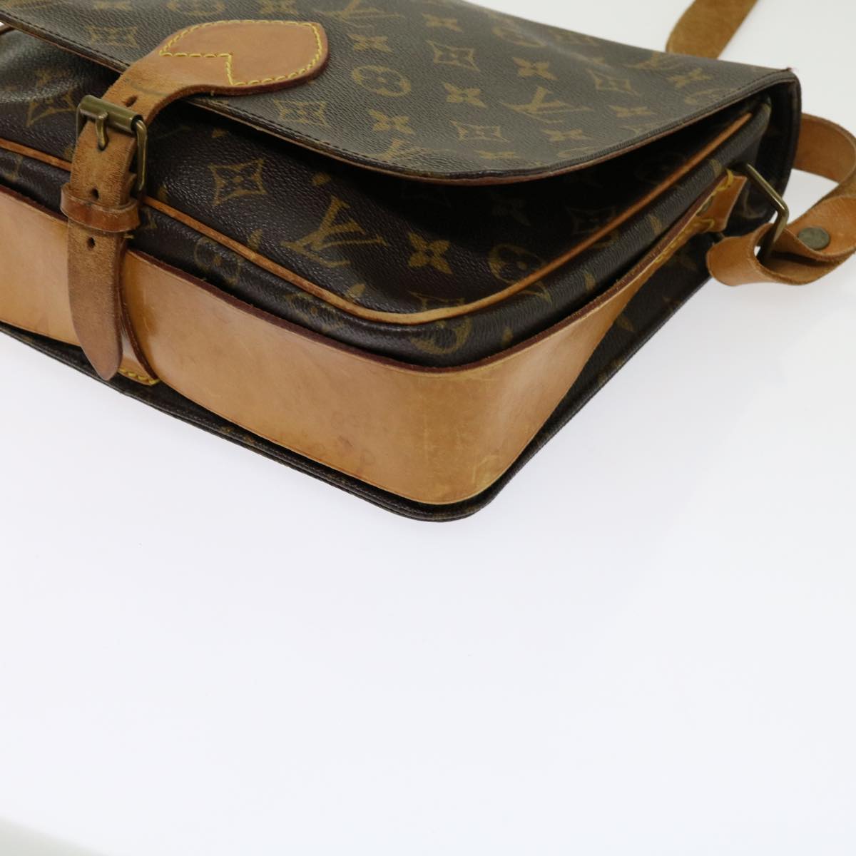 LOUIS VUITTON Monogram Cartouchiere GM Shoulder Bag M51252 LV Auth yk10002