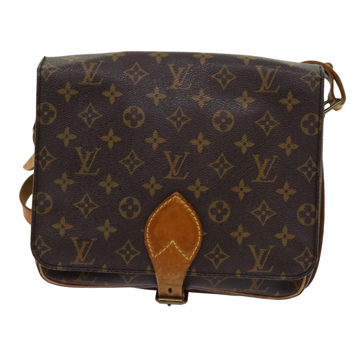 LOUIS VUITTON Monogram Cartouchiere GM Shoulder Bag M51252 LV Auth yk10002