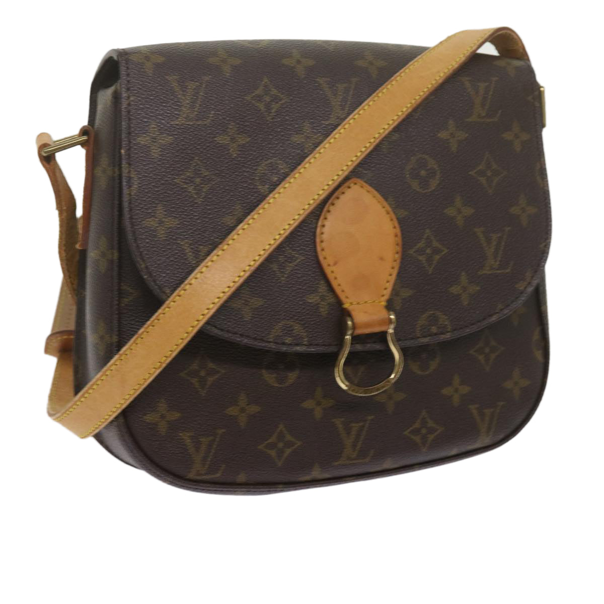 LOUIS VUITTON Monogram Saint Cloud GM Shoulder Bag M51242 LV Auth yk10005