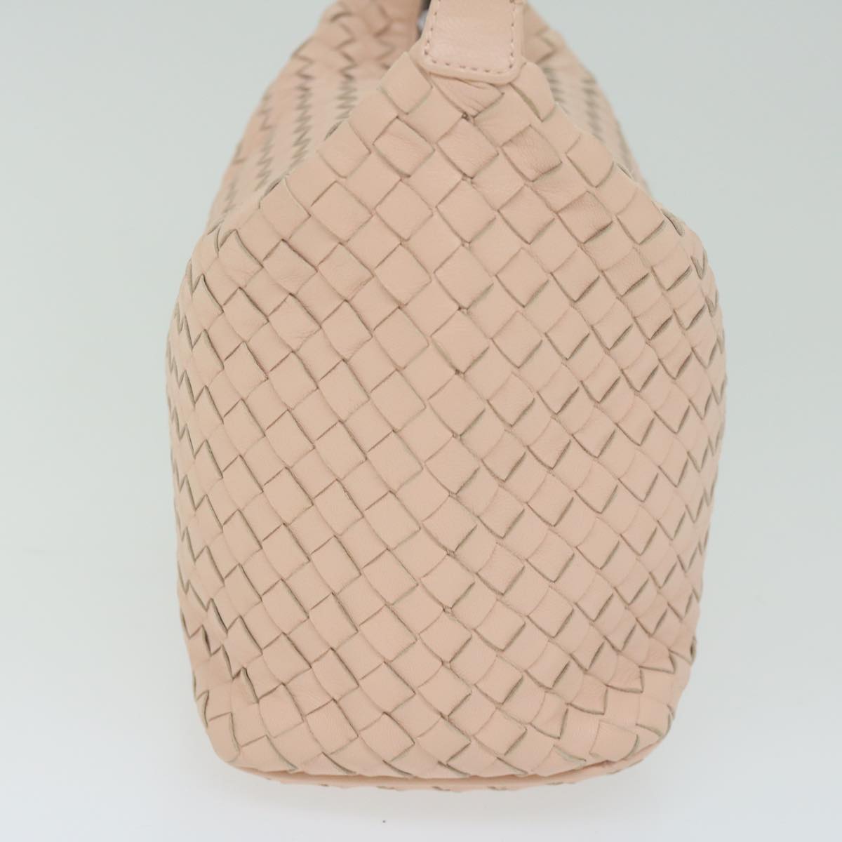 BOTTEGAVENETA INTRECCIATO Shoulder Bag Leather Pink Auth yk10007