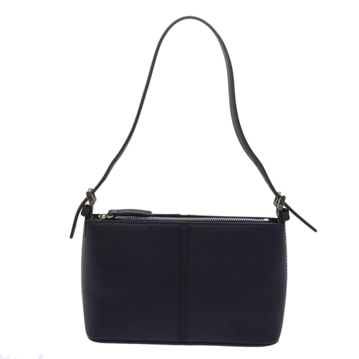 BURBERRY Shoulder Bag Leather Navy Auth yk10024