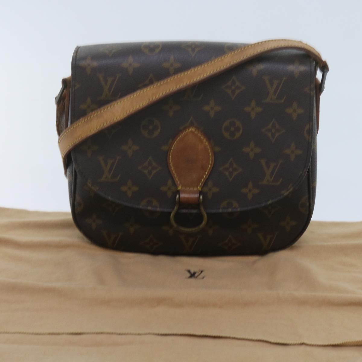 LOUIS VUITTON Monogram Saint Cloud GM Shoulder Bag M51242 LV Auth yk10026