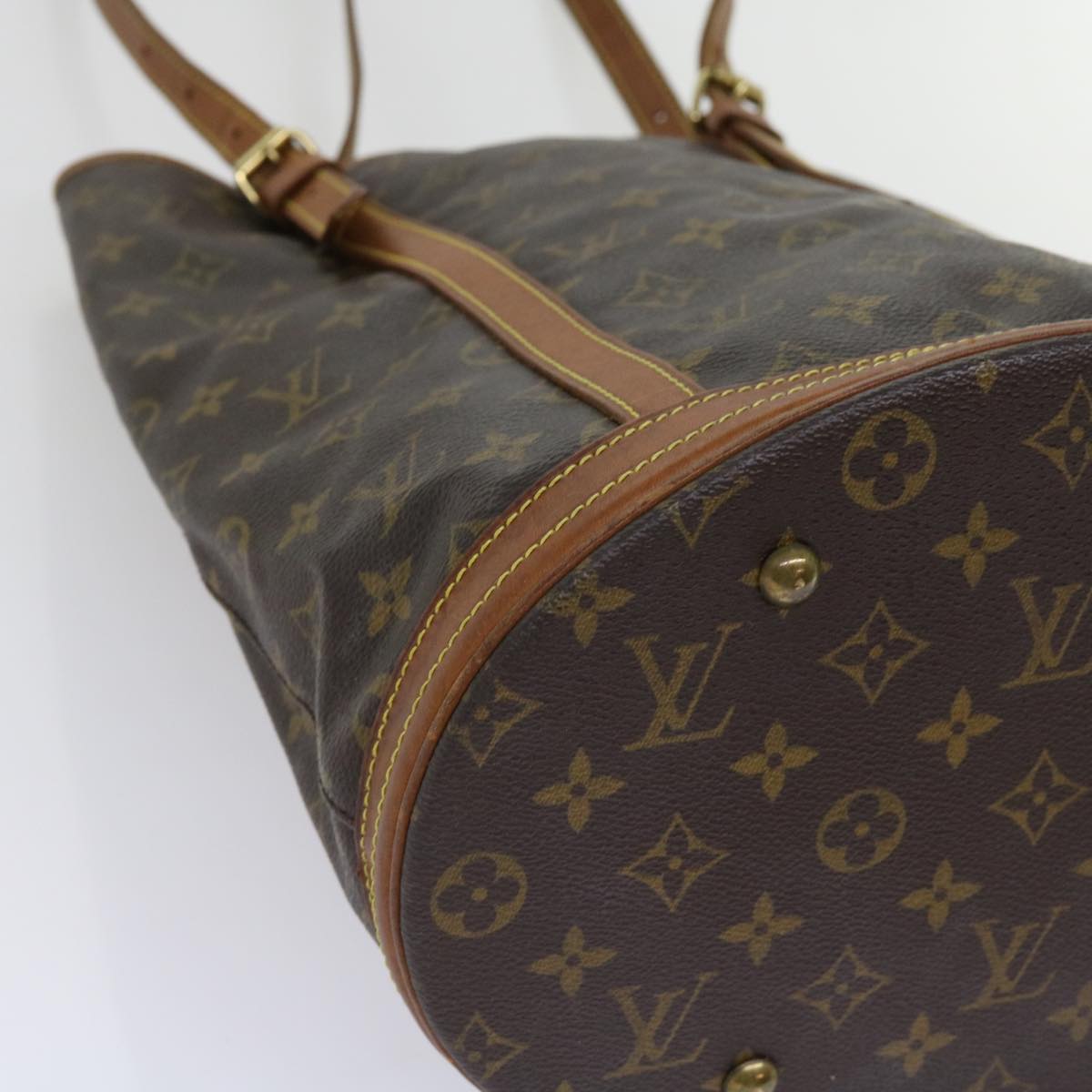 LOUIS VUITTON Monogram Bucket GM Shoulder Bag M42236 LV Auth yk10034