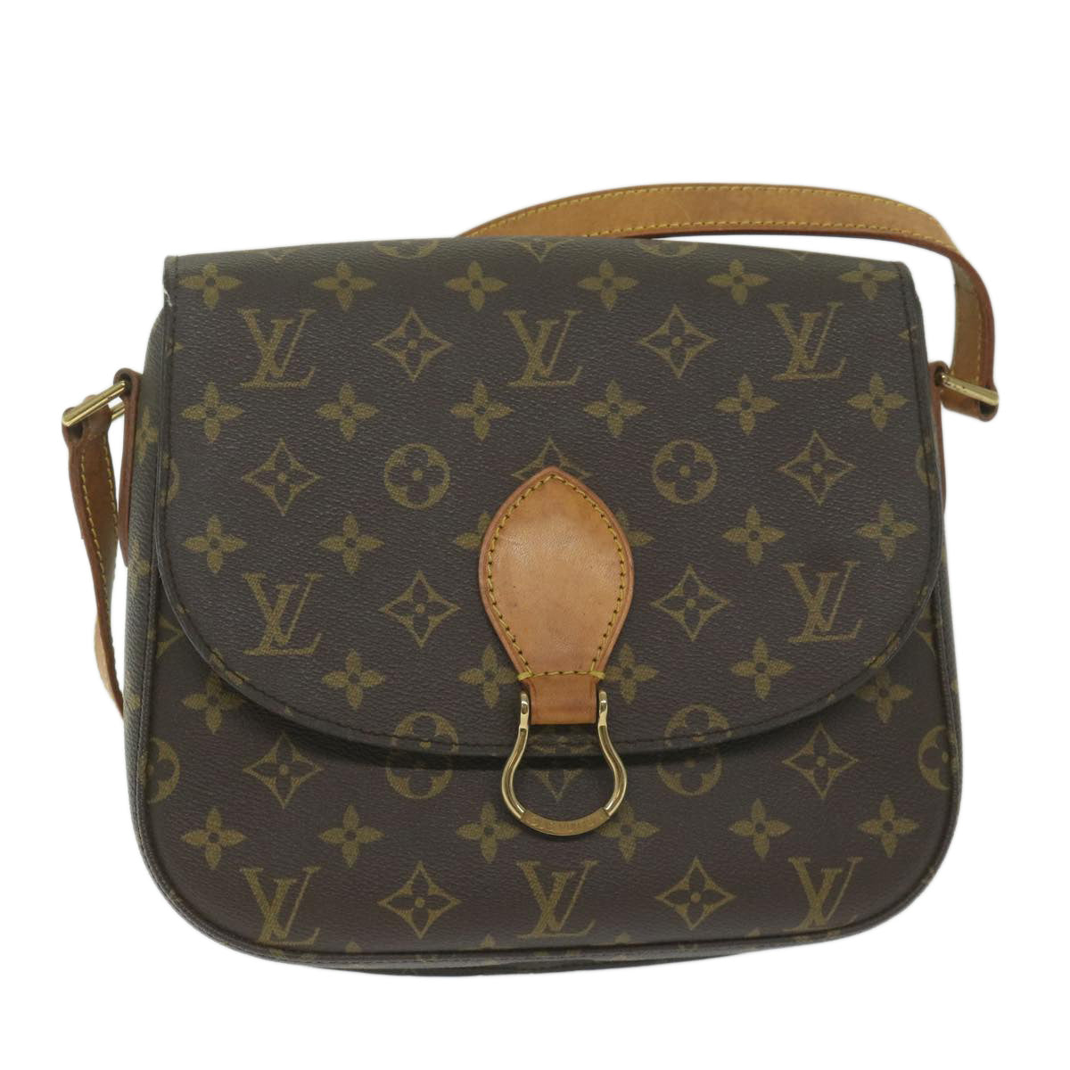 LOUIS VUITTON Monogram Saint Cloud GM Shoulder Bag M51242 LV Auth yk10089