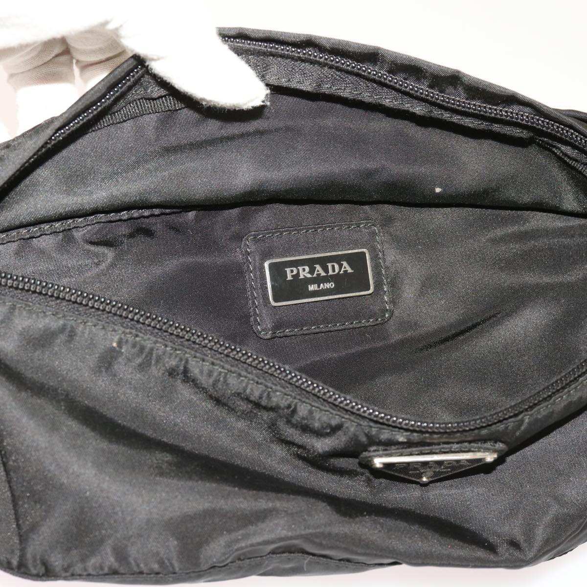 PRADA Body Bag Nylon Black Auth yk10102