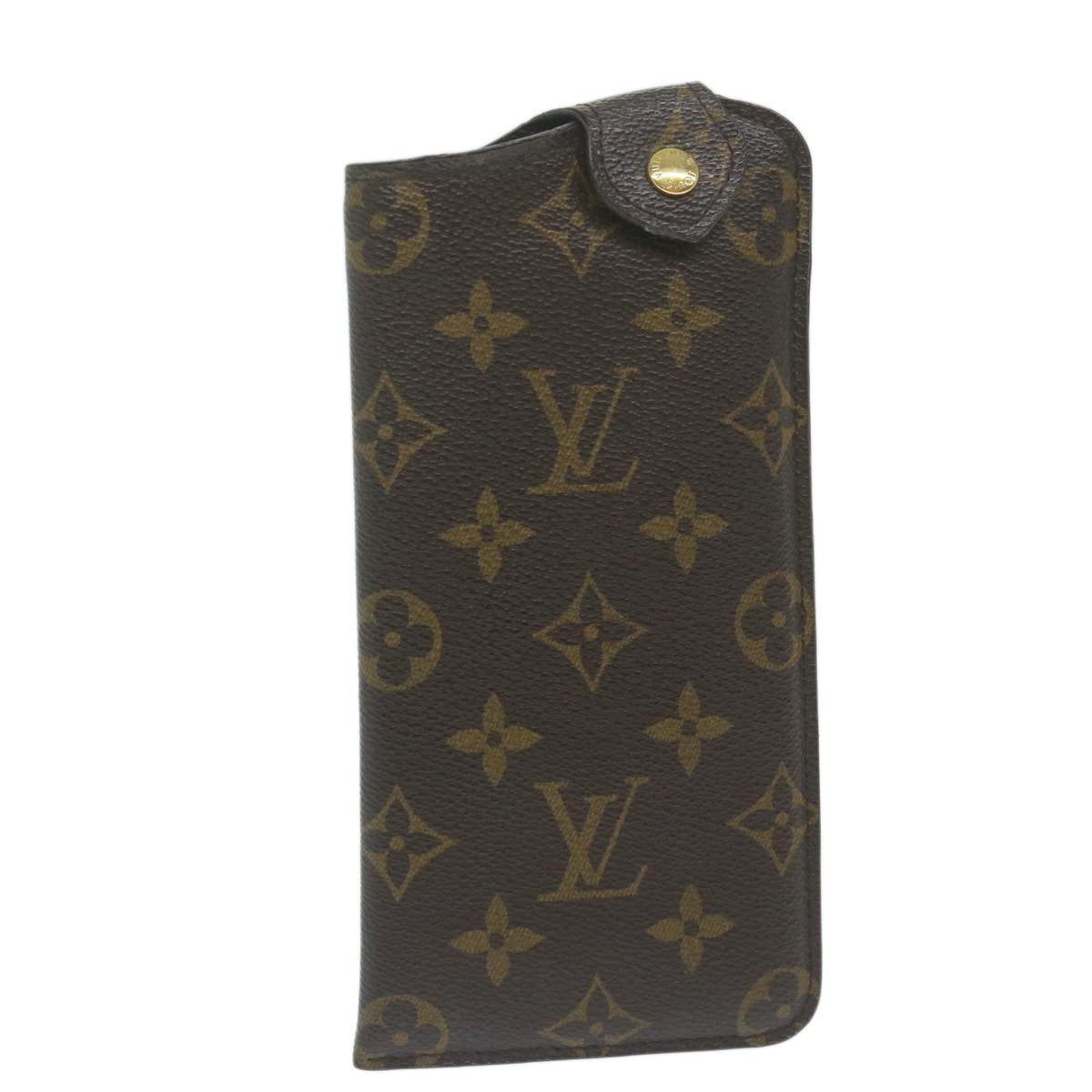 LOUIS VUITTON Monogram Etui Lunette MM Glasses Case M66544 LV Auth yk10112