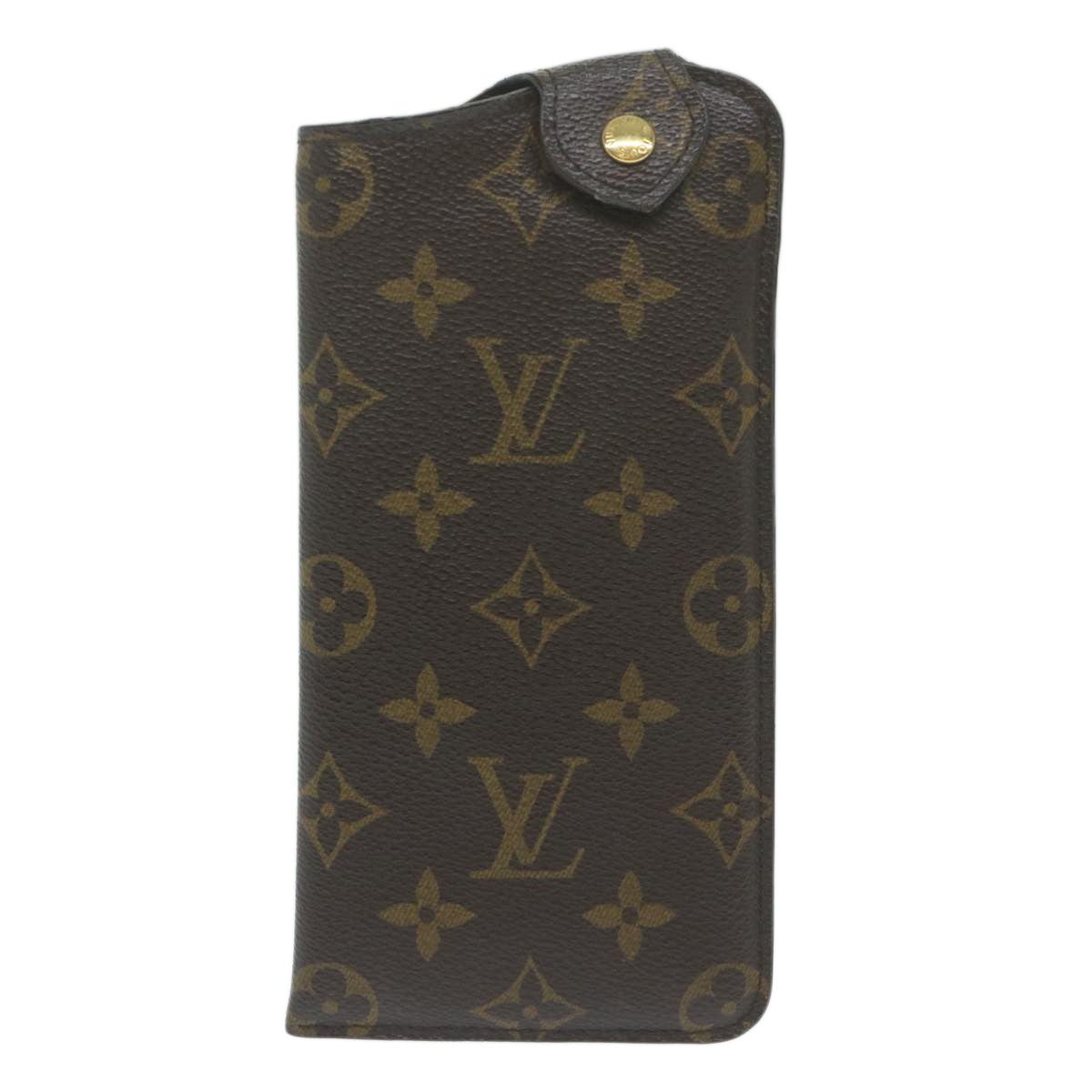 LOUIS VUITTON Monogram Etui Lunette MM Glasses Case M66544 LV Auth yk10112