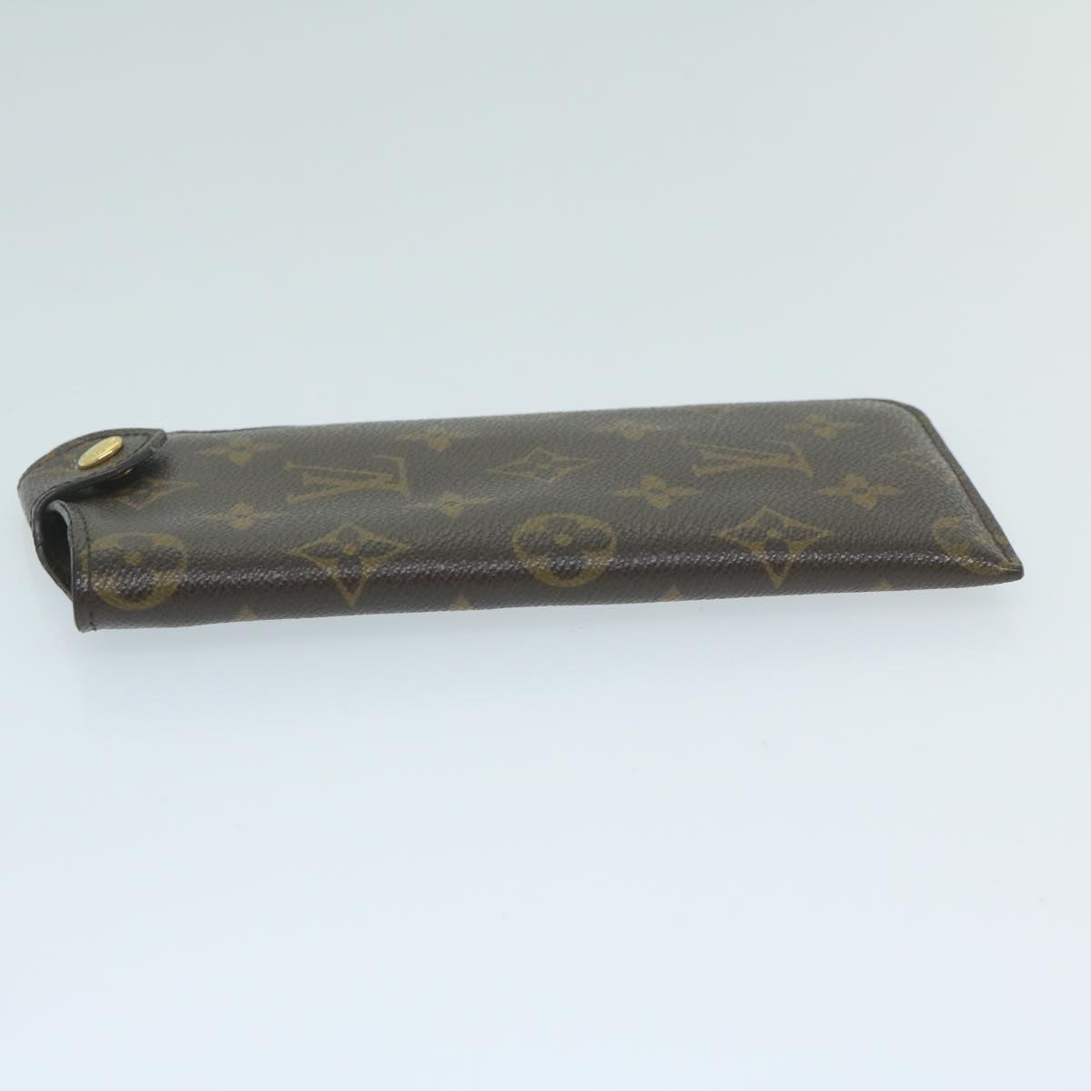 LOUIS VUITTON Monogram Etui Lunette MM Glasses Case M66544 LV Auth yk10112