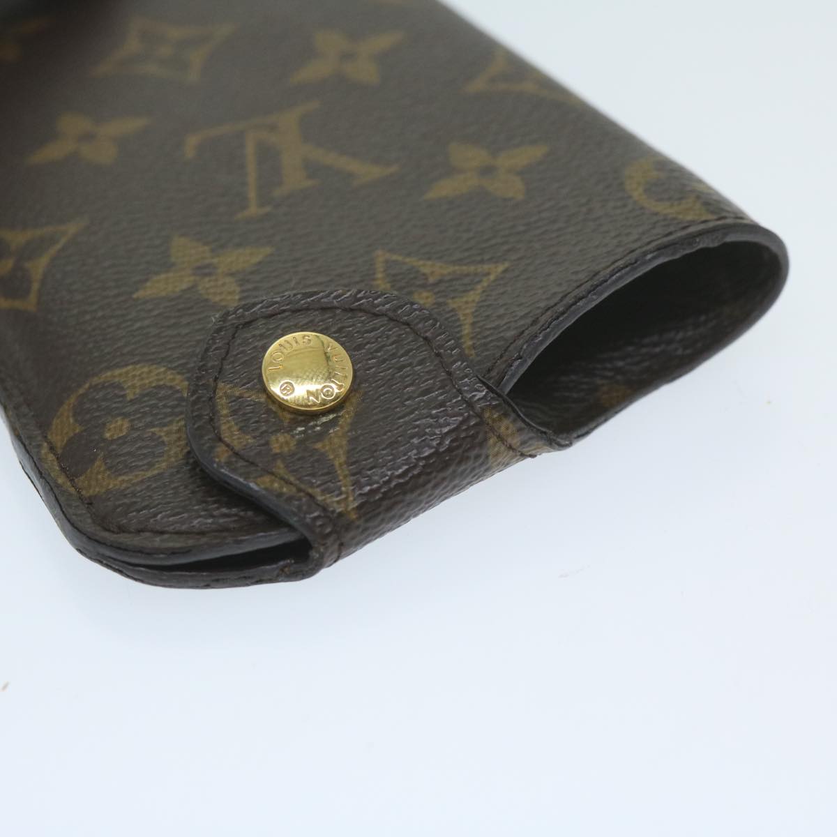 LOUIS VUITTON Monogram Etui Lunette MM Glasses Case M66544 LV Auth yk10112